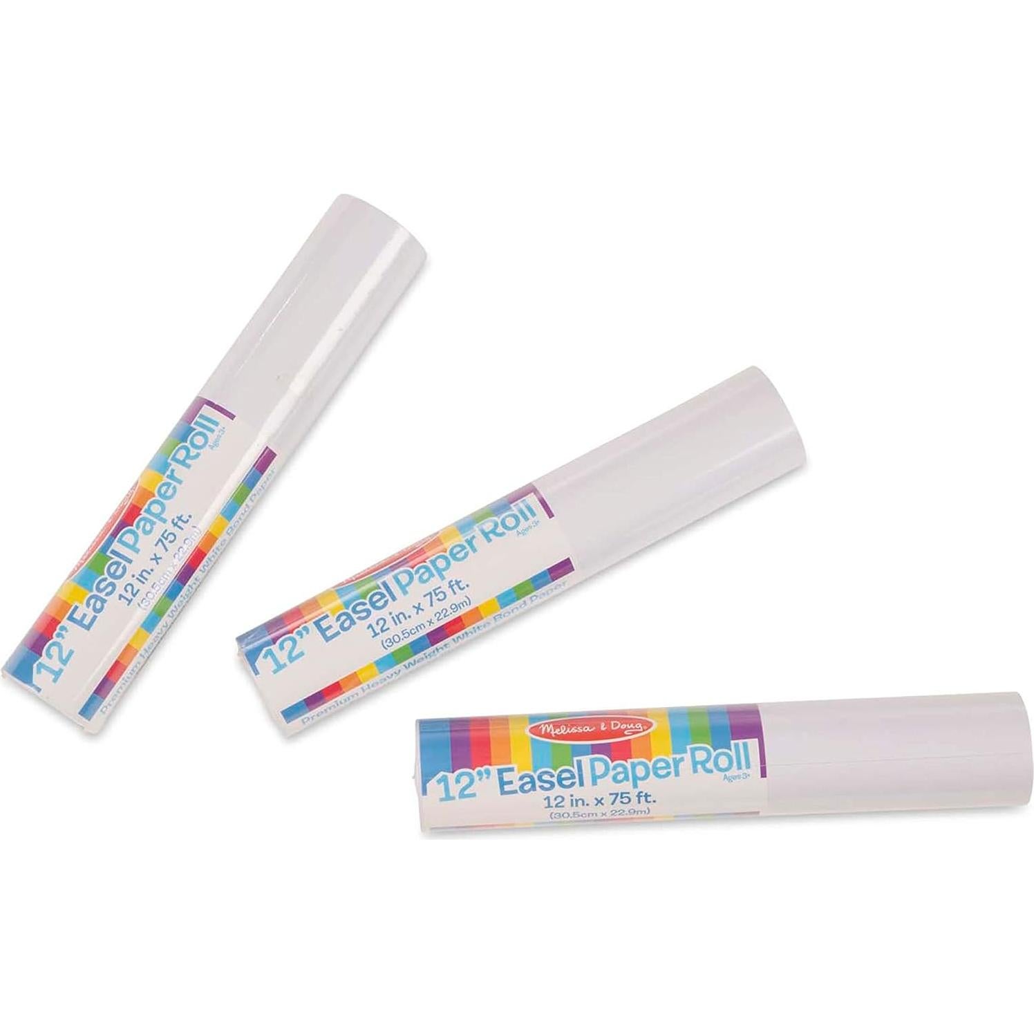 Rollos de Papel Melissa & Doug 30.48 cm x 22.86 m - Paquete de 3