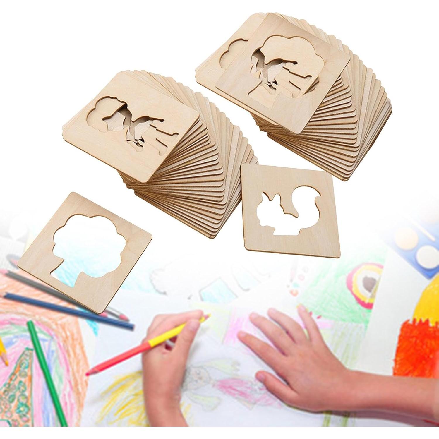 Plantillas de Dibujo Educativas Montessori Colaxi 55 Piezas