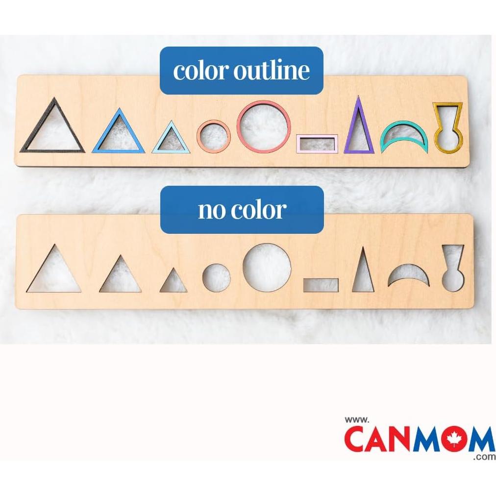 Plantilla de Gramática Montessori de Madera - Aprendizaje de Partes del Discurso