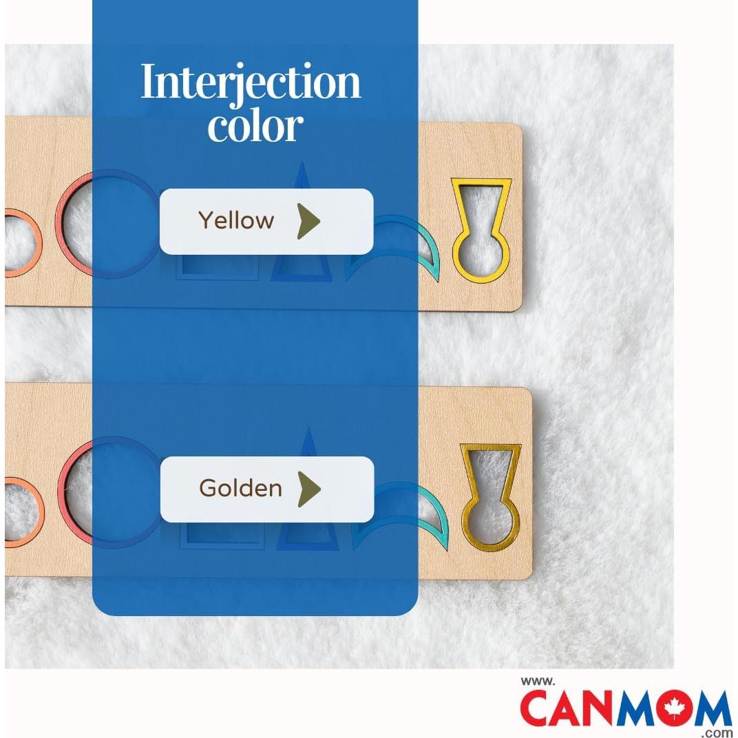 Plantilla de Gramática Montessori de Madera - Aprendizaje de Partes del Discurso