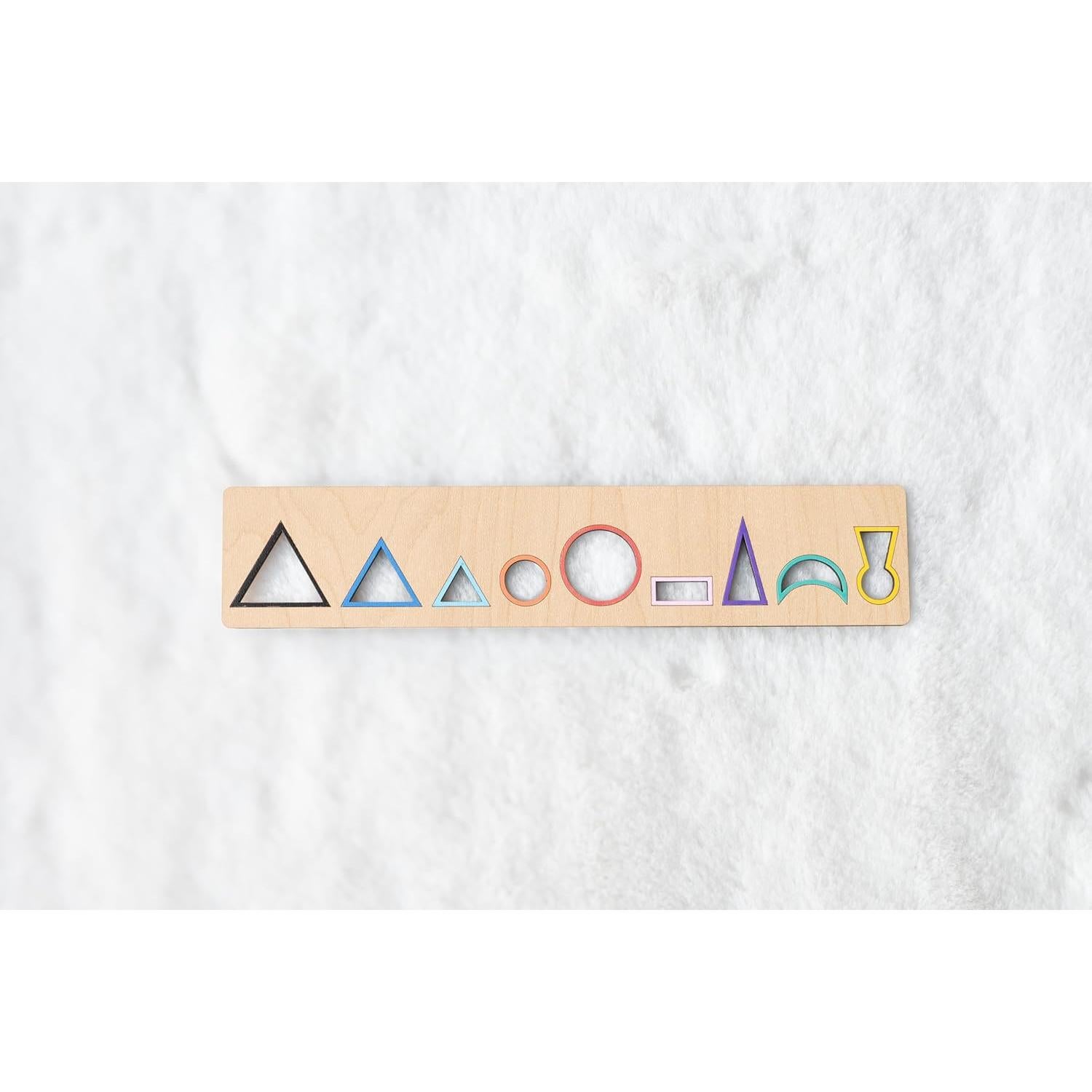 Plantilla de Gramática Montessori de Madera - Aprendizaje de Partes del Discurso