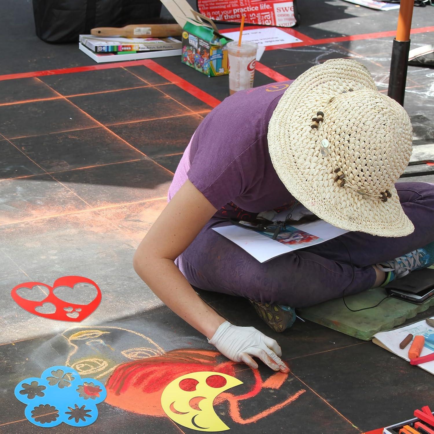 16 Plantillas Geométricas Coloridas BOHUIZ 15x15 cm para Niños