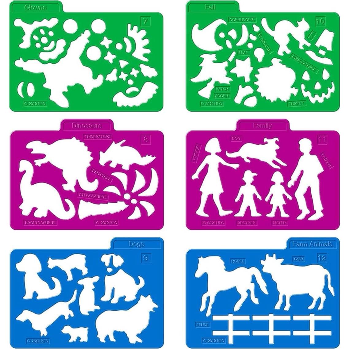 Conjunto de 24 Plantillas de Plástico Recursos Creados por Maestros