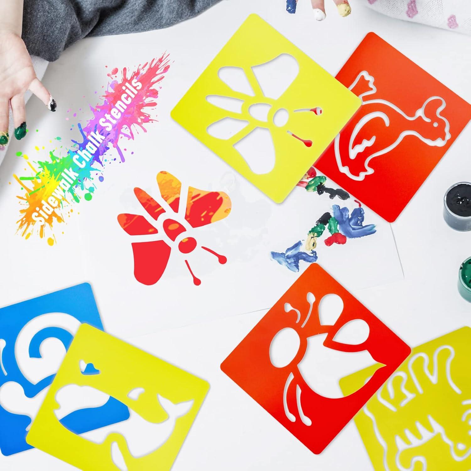 24 Plantillas de Dibujo para Niños YETOOME - Animales 15x14 cm