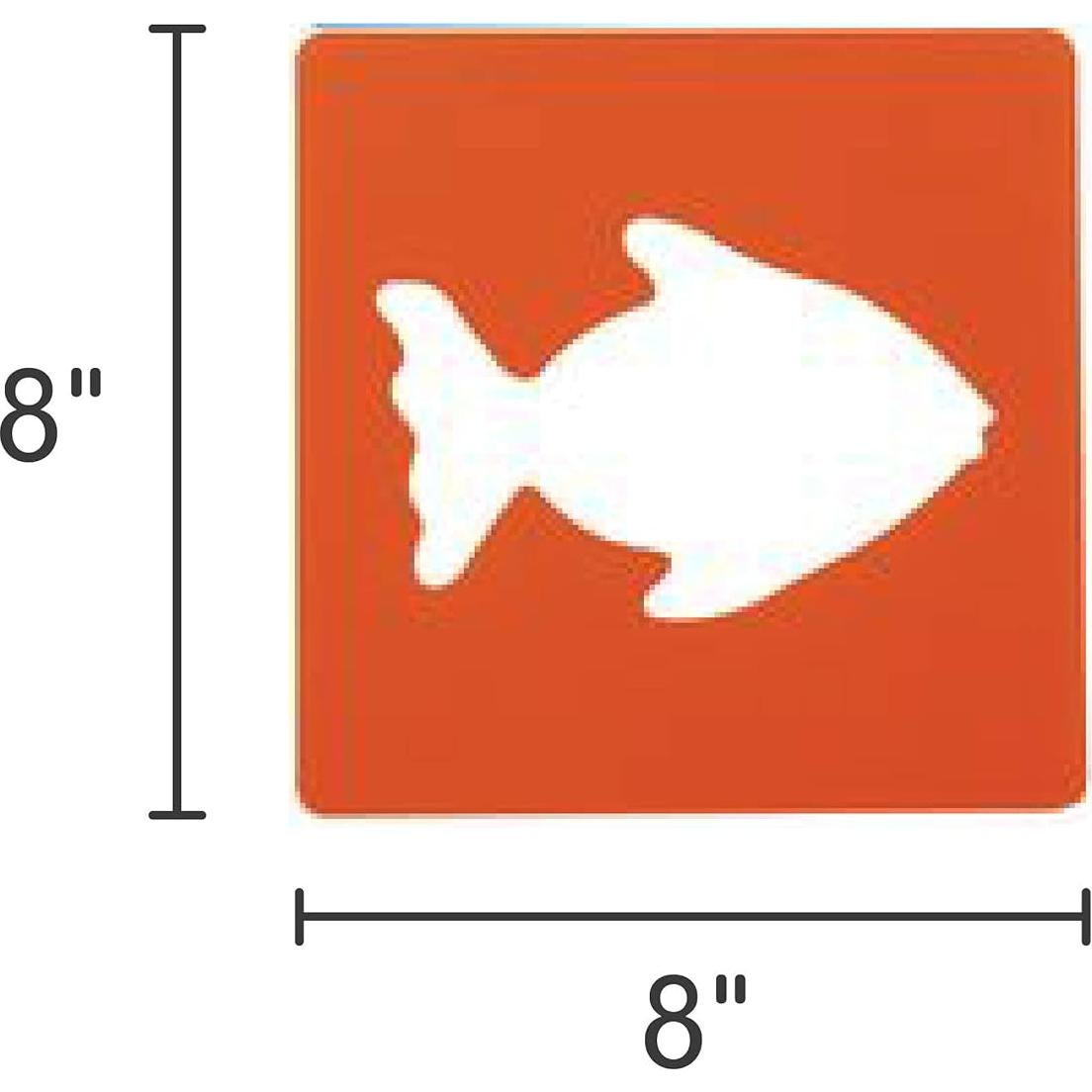 Plantillas de Animales Coloraciones 12PK - Plástico Lavable 20.32 cm