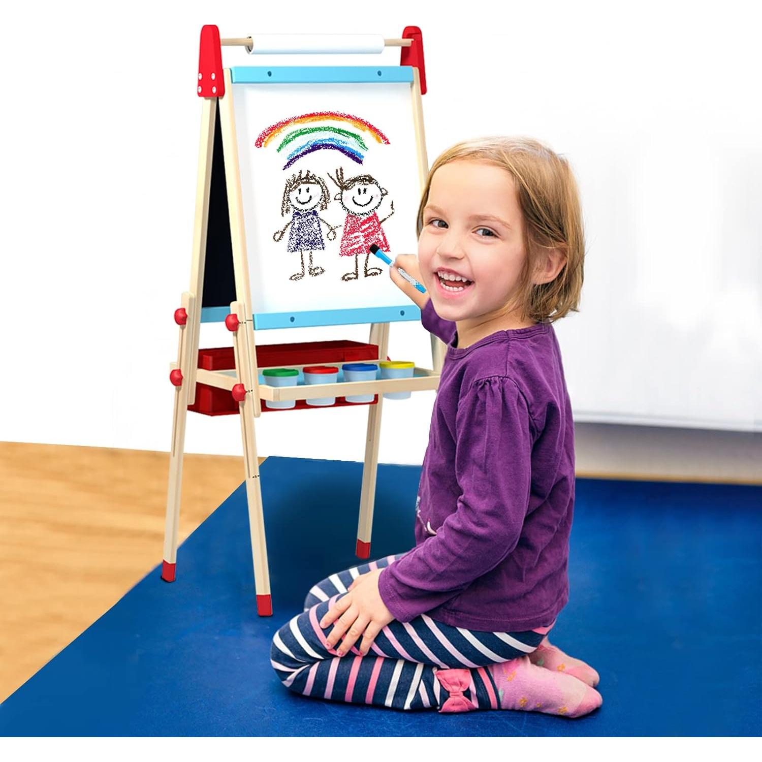 Caballete de Arte Ajustable WOOD CITY para Niños 2-12 Años