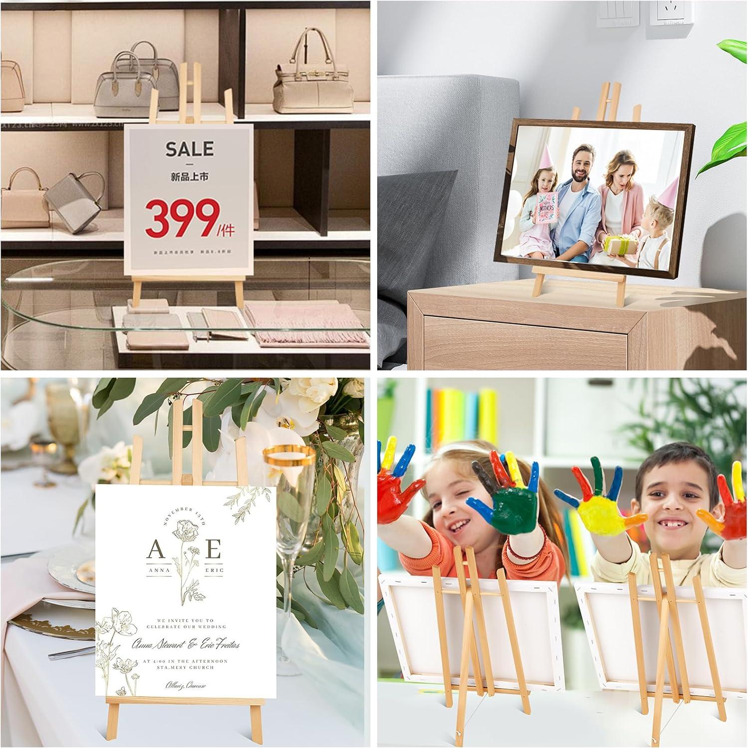 Caballetes de Mesa ESRICH 43 cm Madera para Pintura 2 Piezas