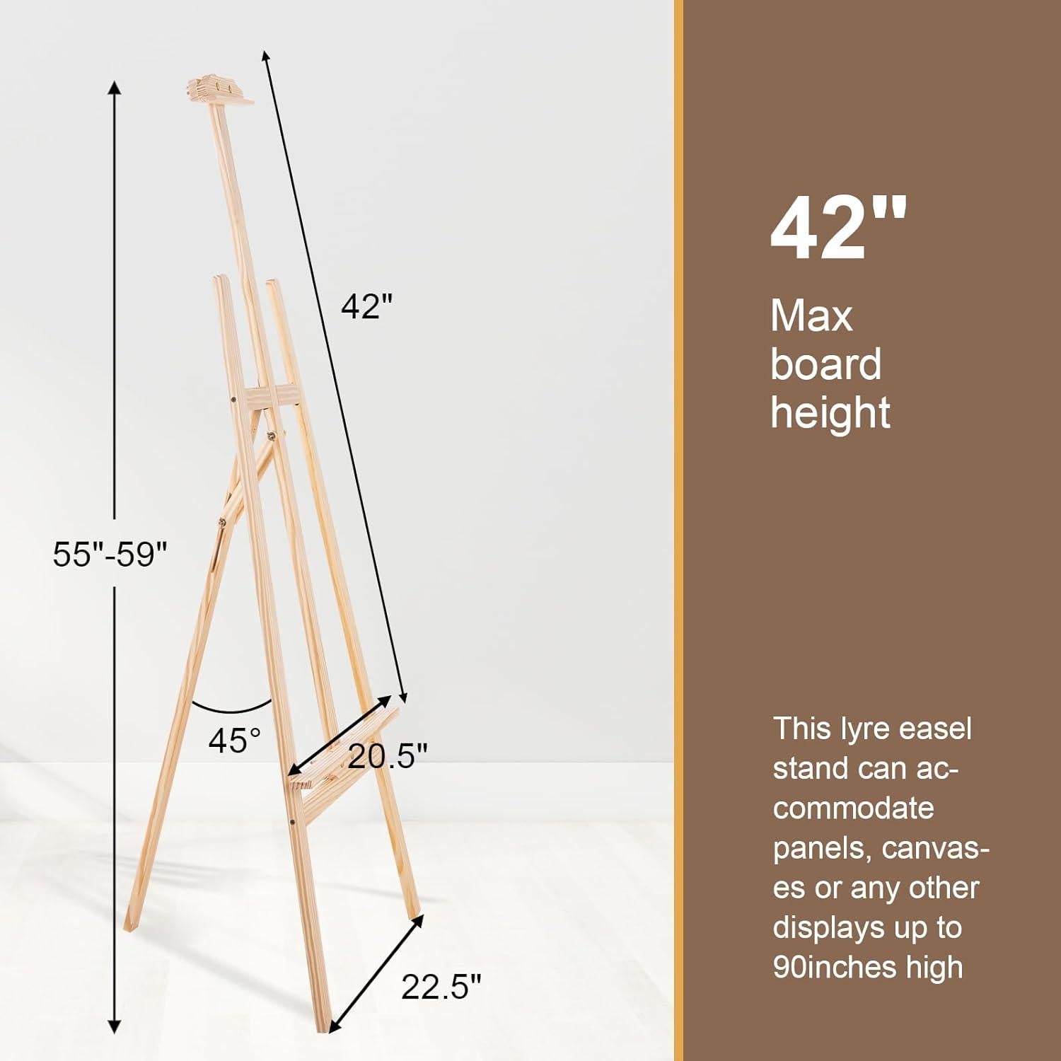 Caballete de Pintura Ajustable Cayendo en Arte 106.68 cm