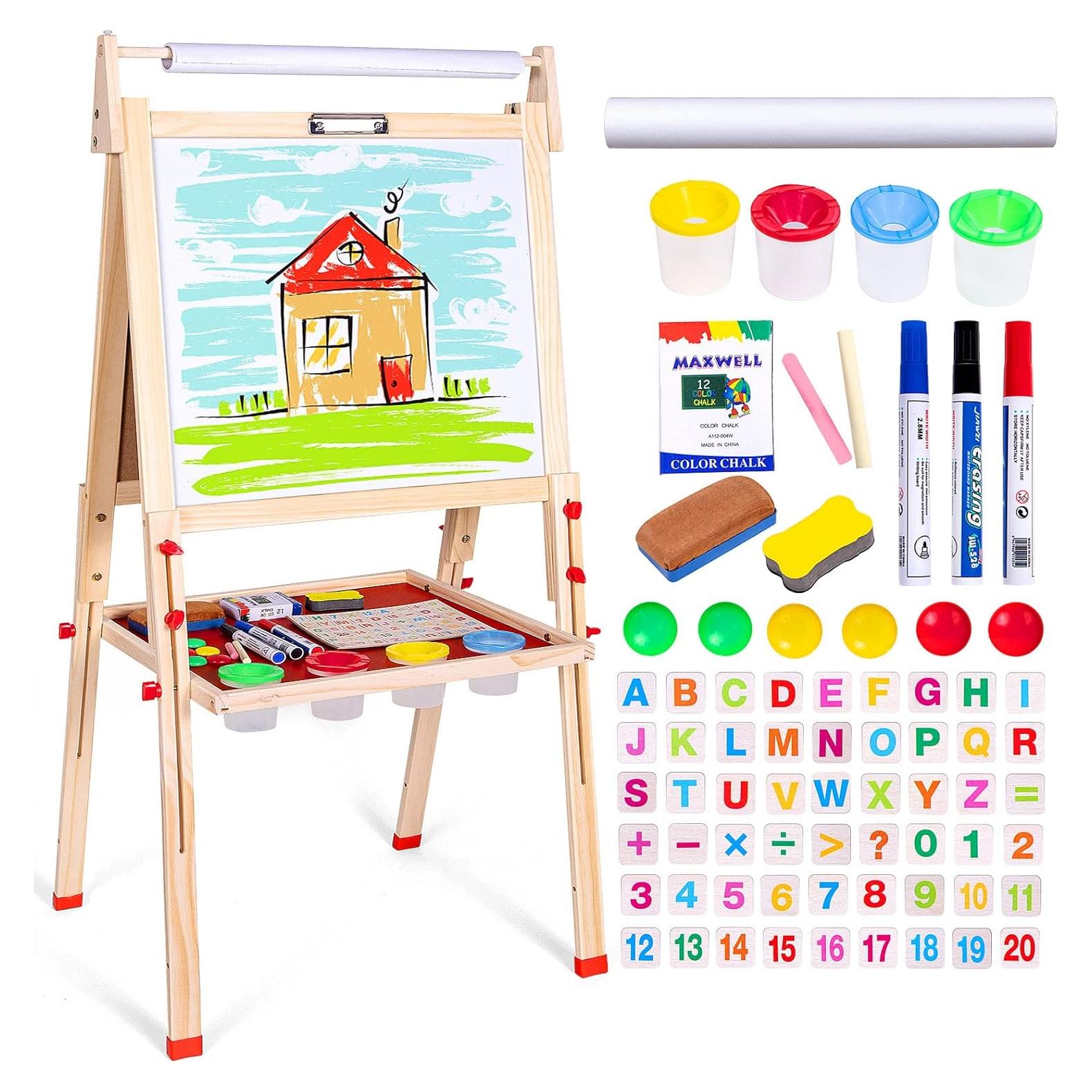 Caballete Infantil Ragstone 3 en 1 con Rollo de Papel