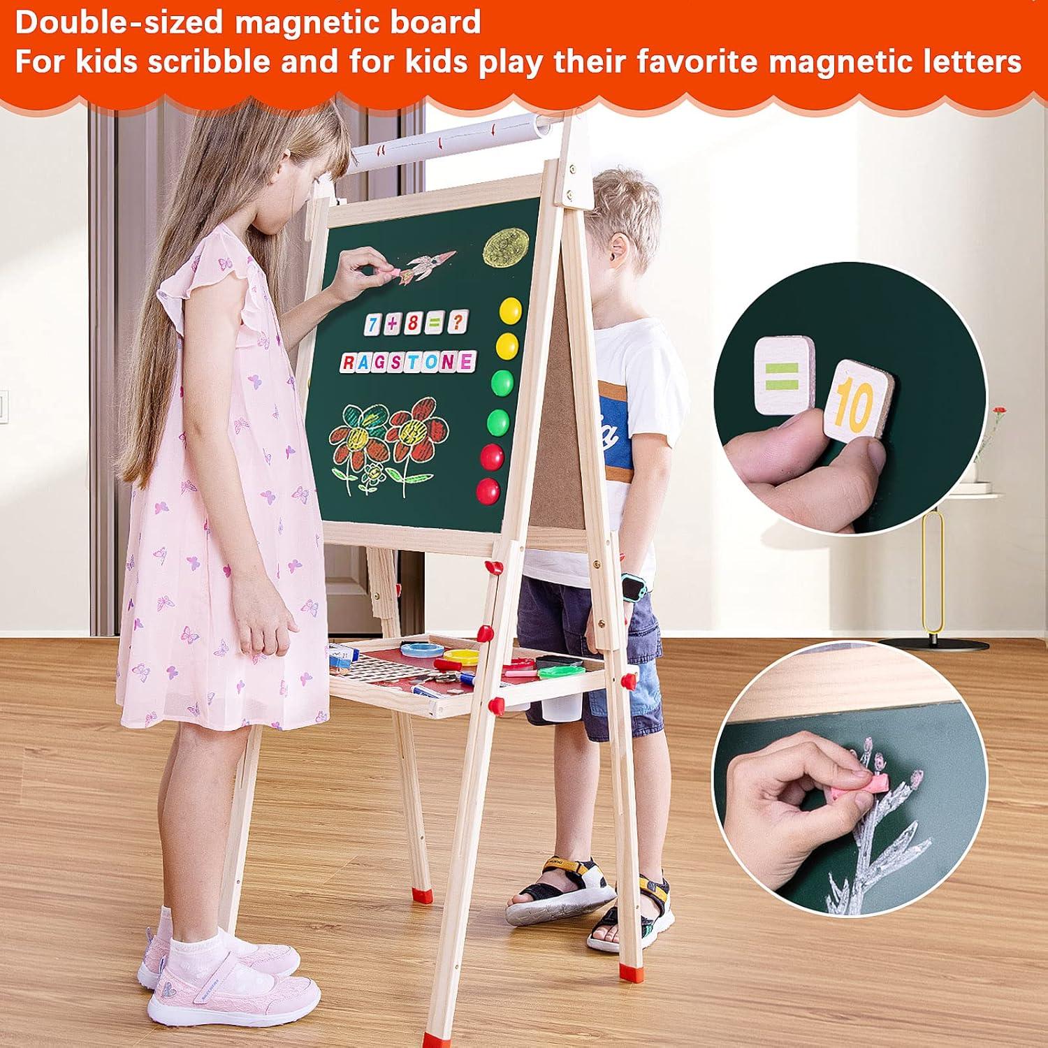 Caballete Infantil Ragstone 3 en 1 con Rollo de Papel