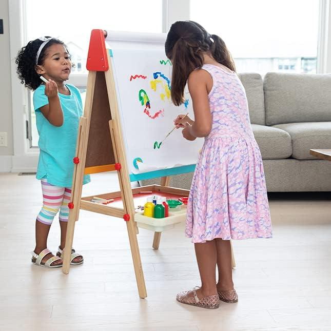 Caballete de Arte Doble Cara Fat Brain Toys con Pintura y Accesorios