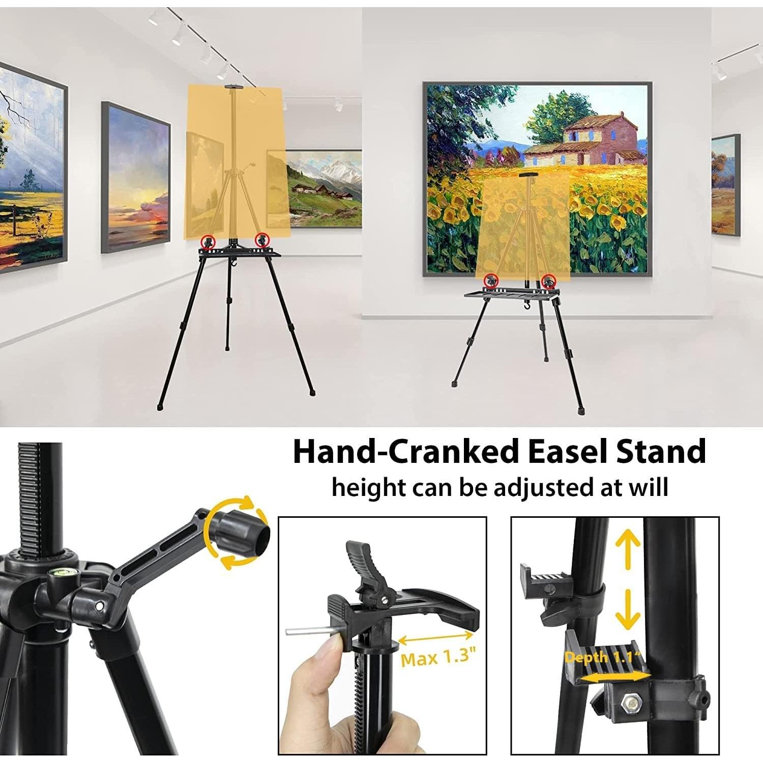 Caballete de Arte PUJIANG Ajustable 50.8-154.9 cm con Bolsa