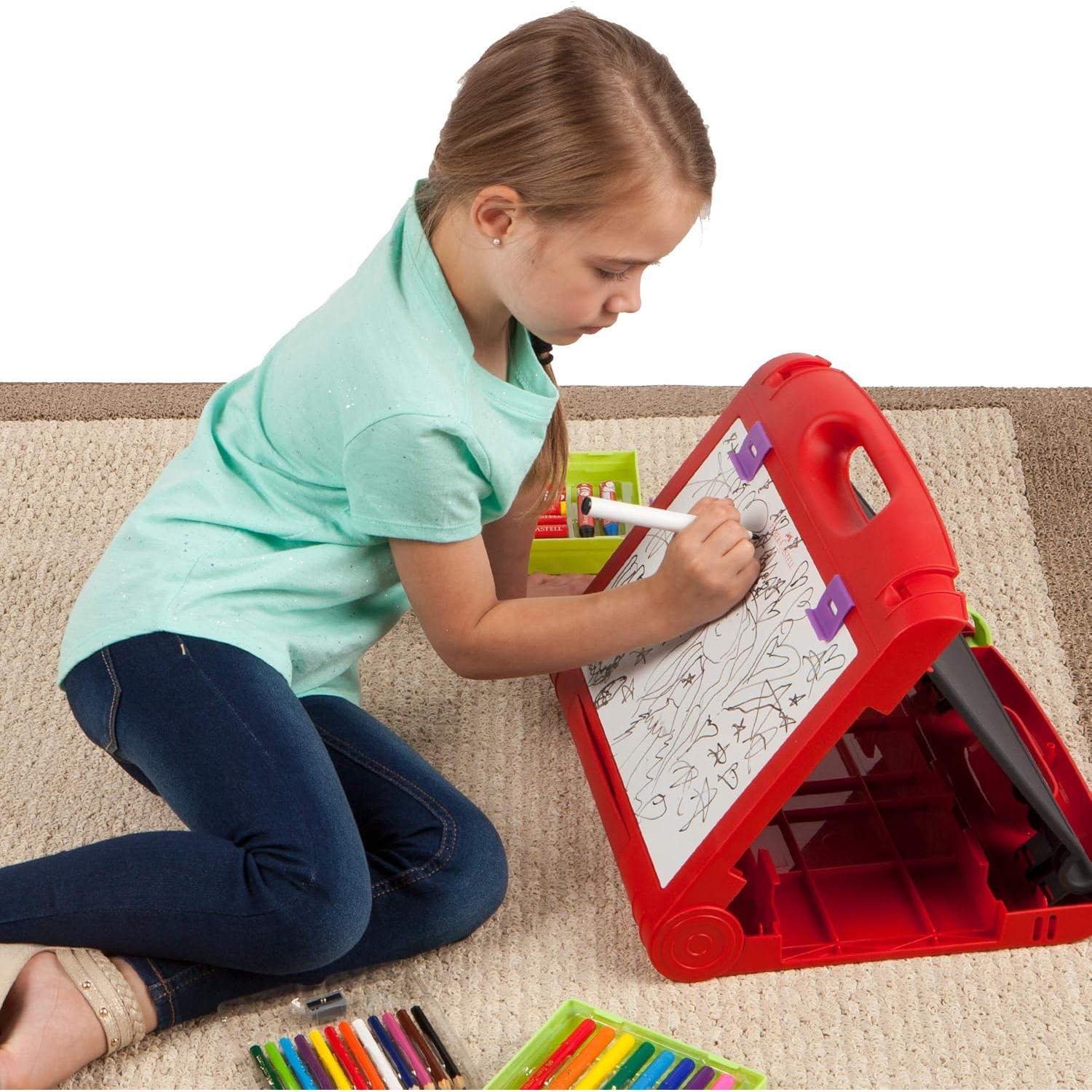 Caballete de Viaje Faber-Castell 3-en-1 para Niños 37 Piezas