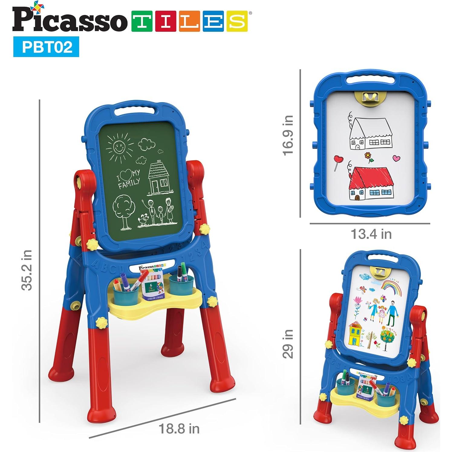 Caballete de Arte PicassoTiles PBT02 Ajustable 2 en 1