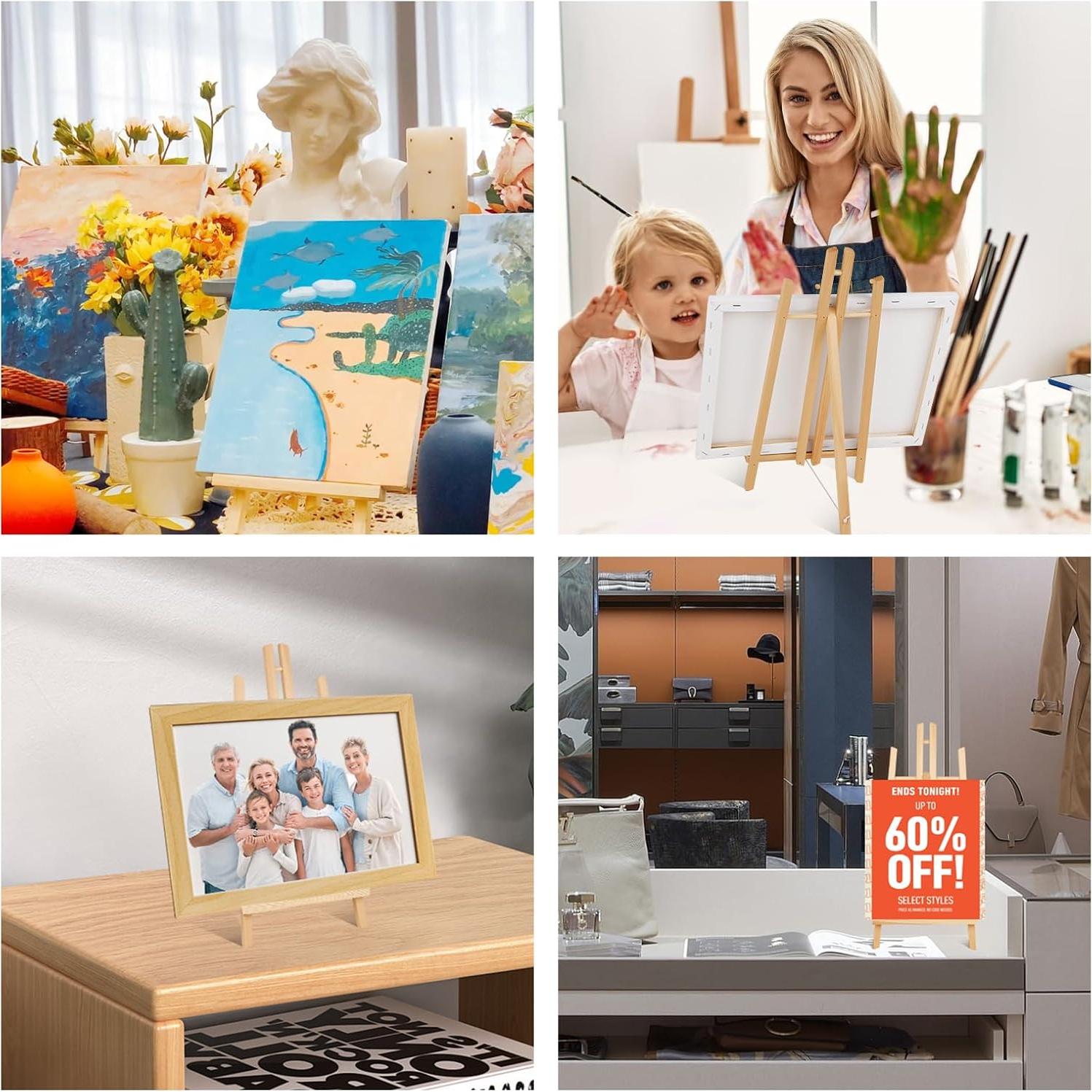 Caballete de Mesa ESRICH 2Pack 40.64 cm Madera Plegable