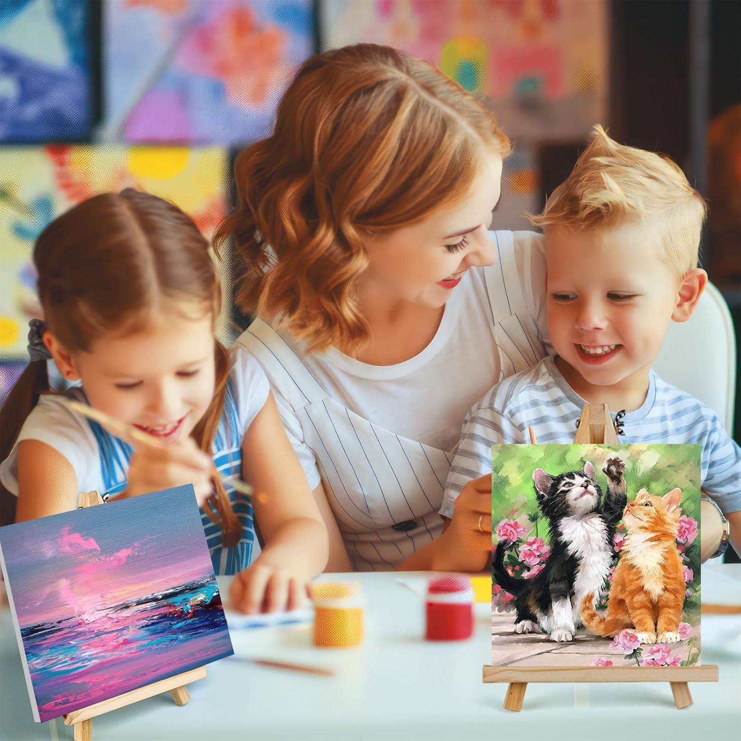 Caballetes de Madera Hdviai 6PCS 24x16cm para Pintura