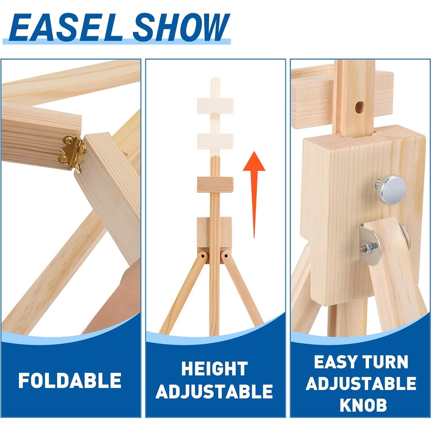 Caballete de Mesa Plegable ESRICH de Madera Ajustable 53 cm