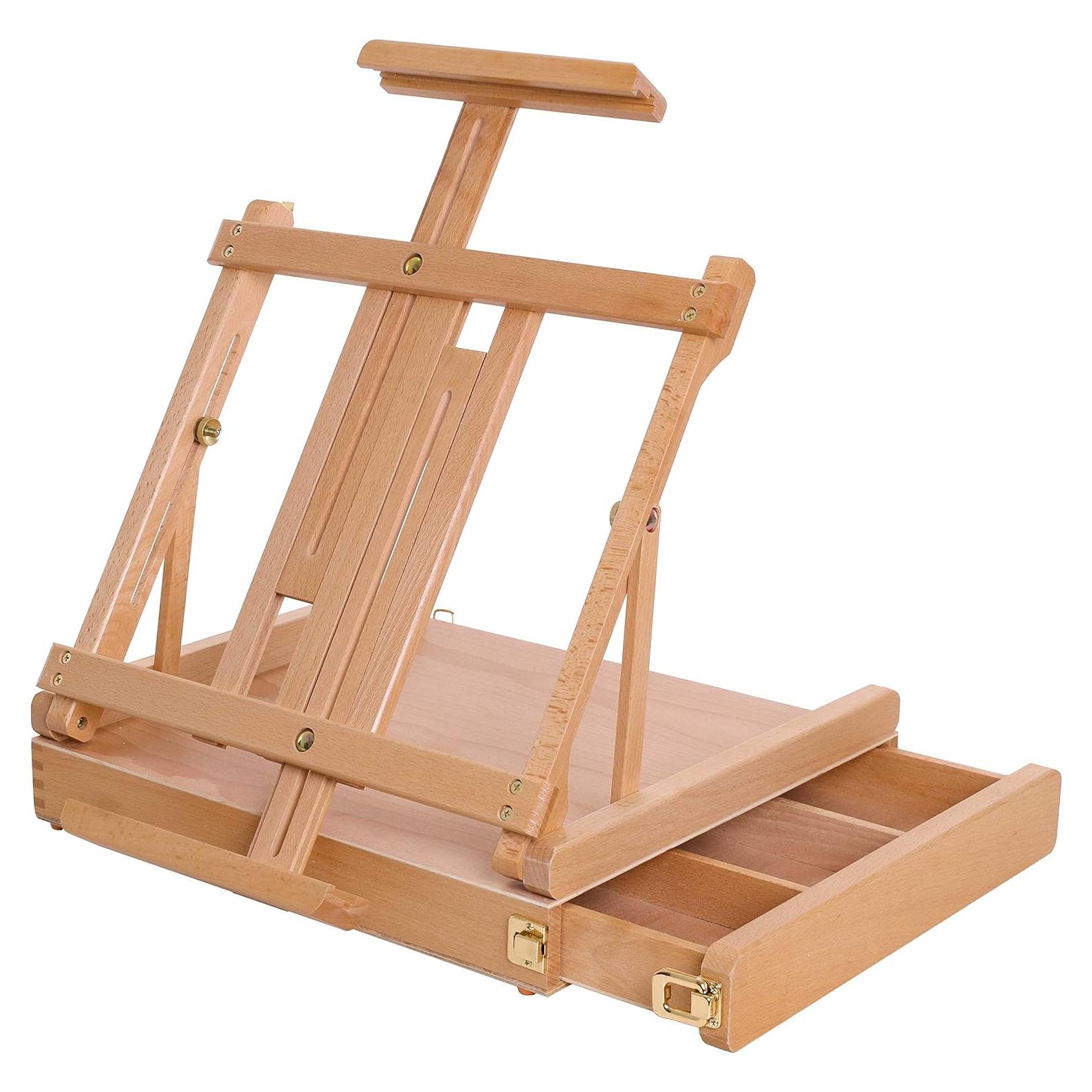 Caballete de Madera Ajustable Suministro de Arte 42x37 cm