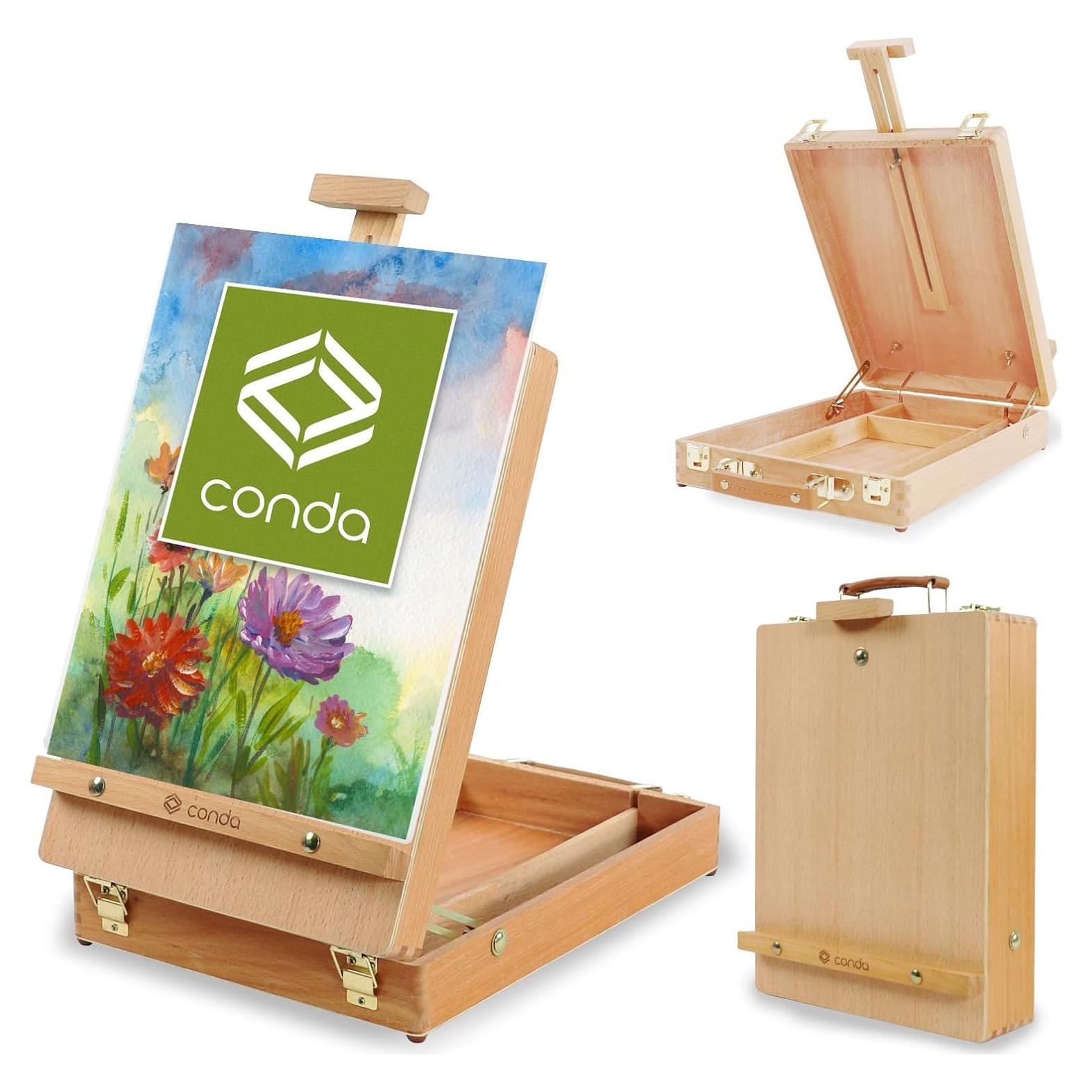 Caballete de Mesa Ajustable CONDA de Madera Premium 28.3x39cm