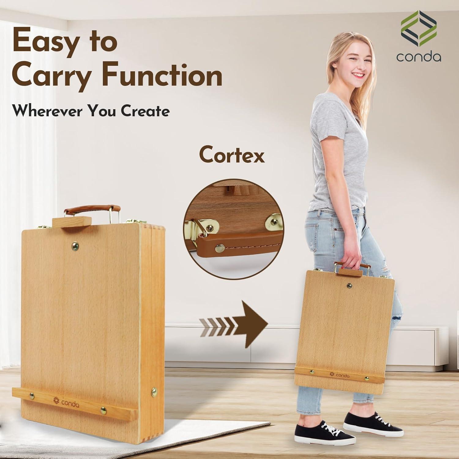 Caballete de Mesa Ajustable CONDA de Madera Premium 28.3x39cm