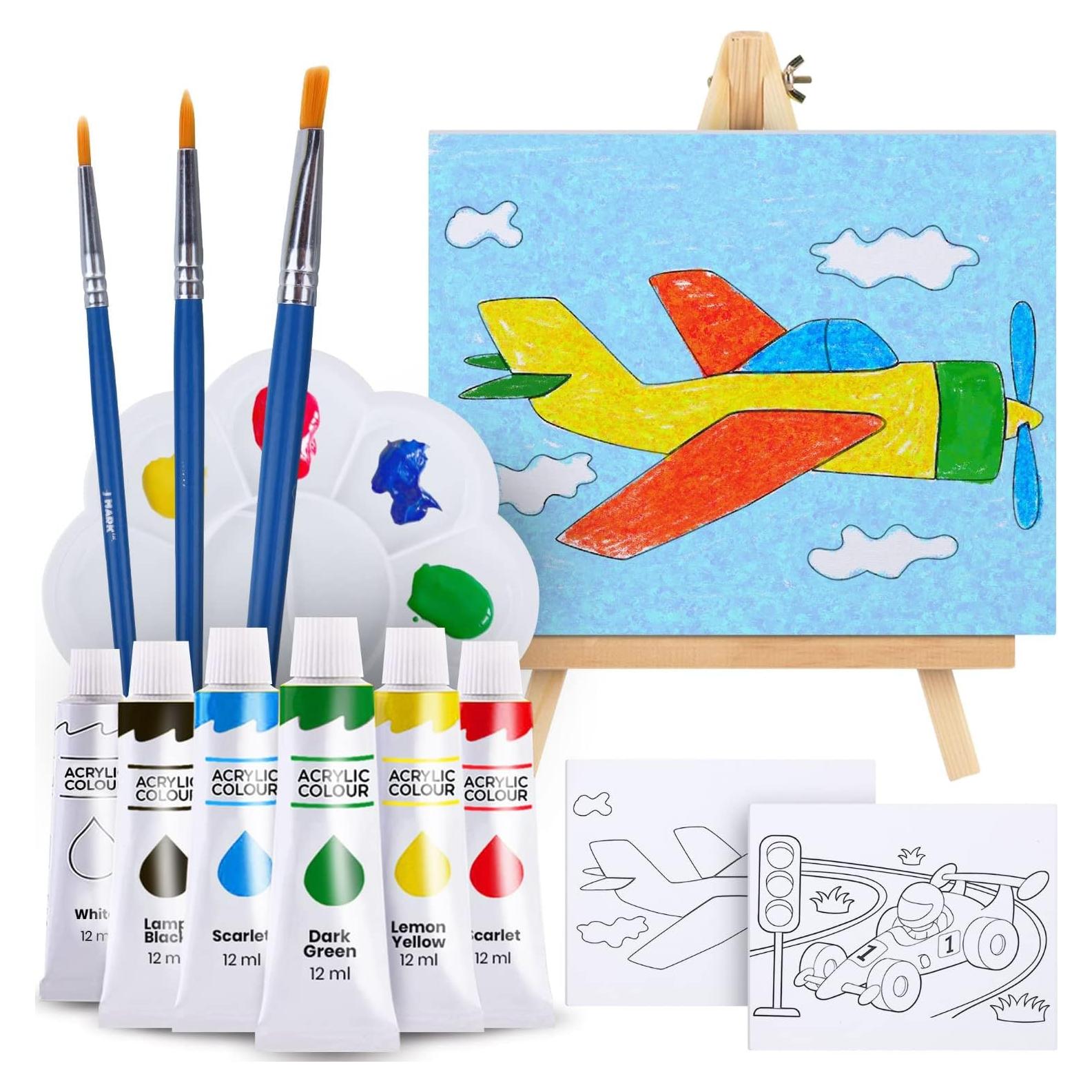 Juego de Pintura Acrílica para Niños J MARK - 14 Piezas