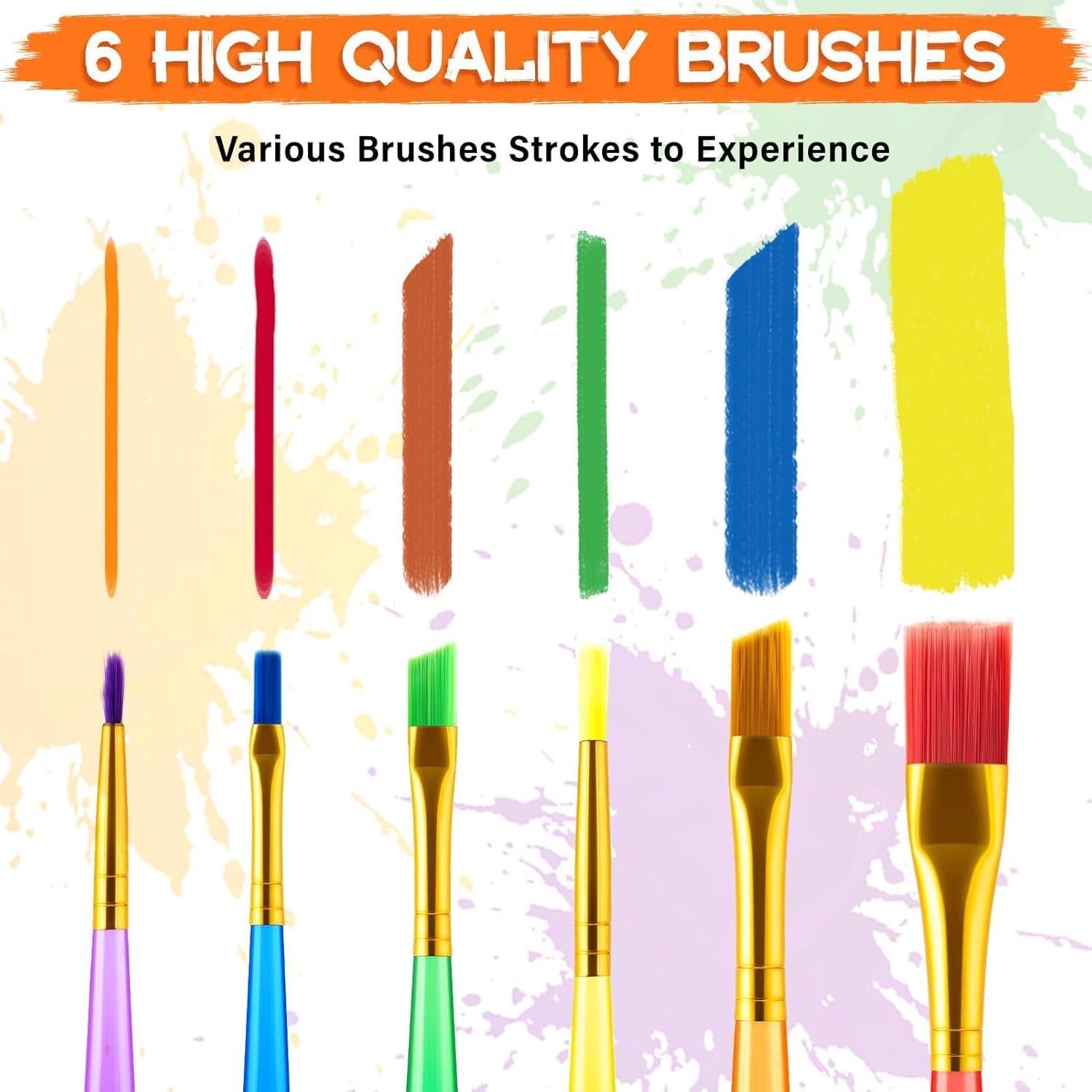 Juego de Pintura Acrílica POPYOLA 39 PCS para Niños