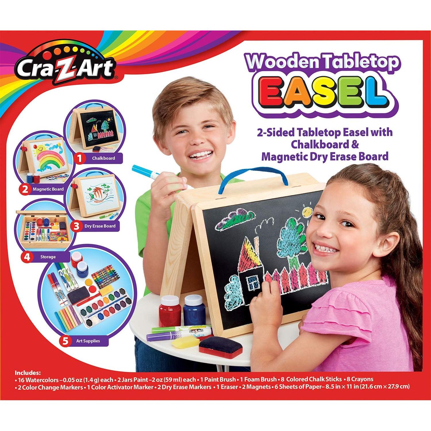 Caballete de Mesa de Madera Cra-Z-Art con Pizarras