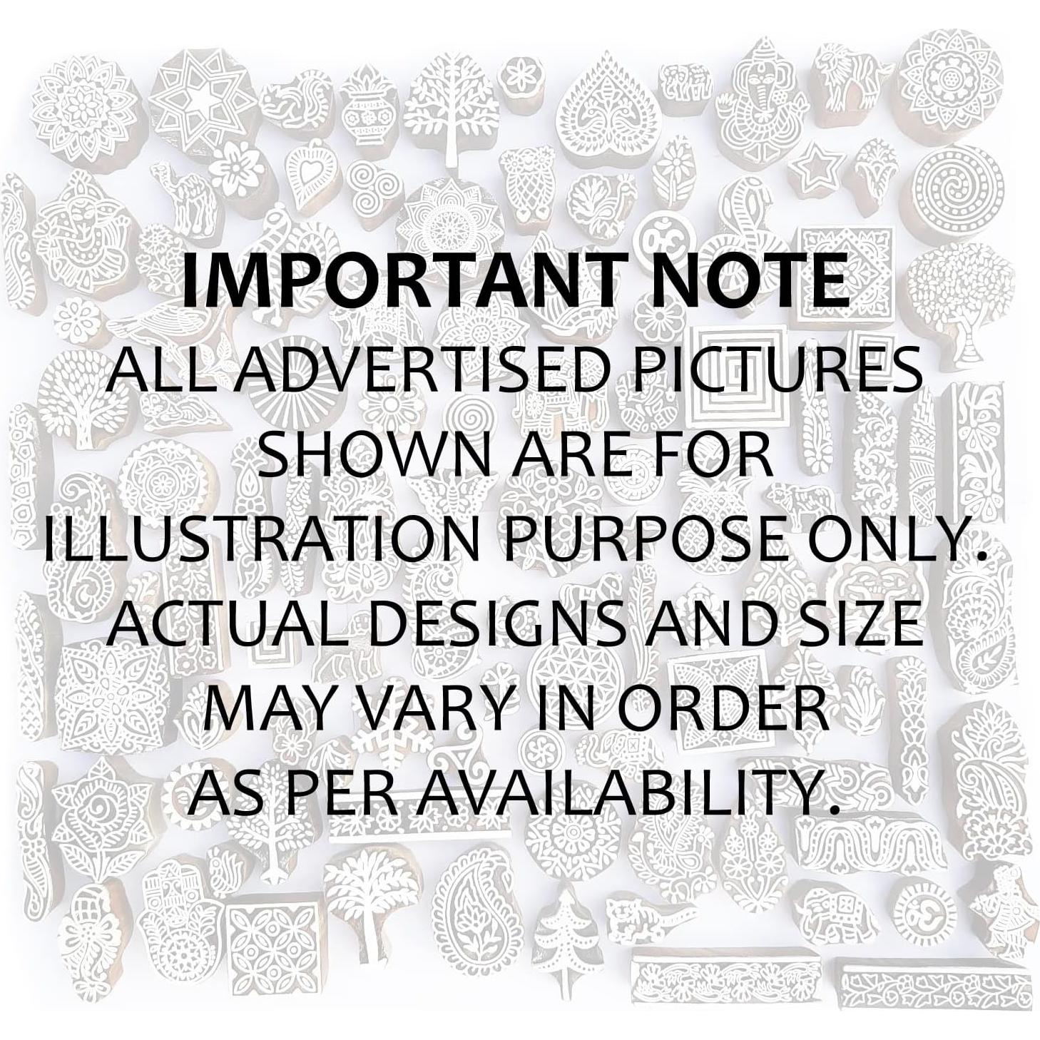 Sellos de impresión de madera Royal Kraft - Juego de 10 piezas