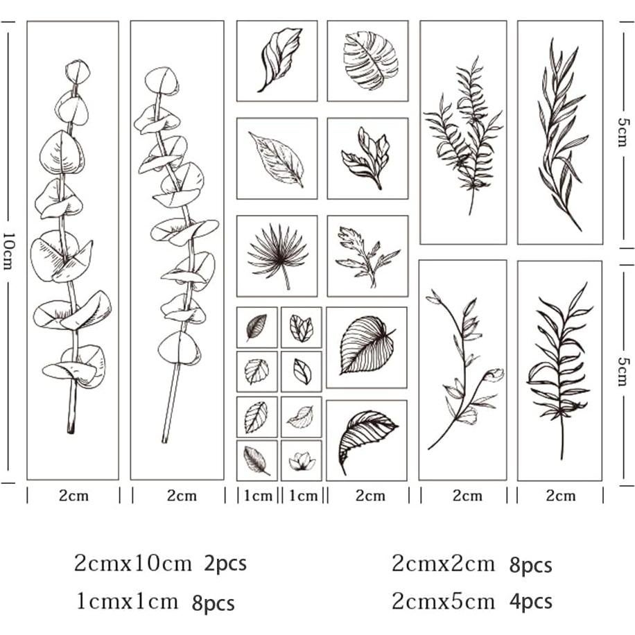 Juego de Sellos de Goma de Madera Huralona Vintage 16 PCS