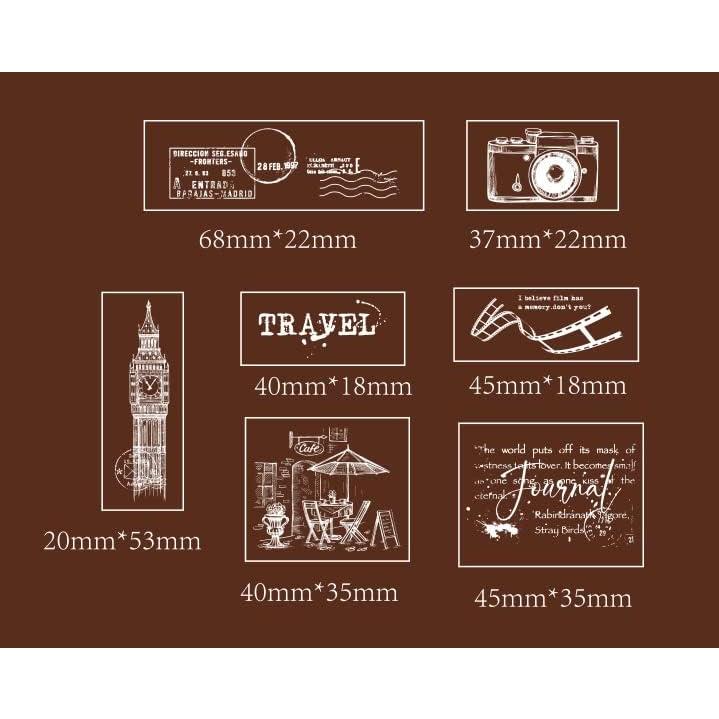 Juego de Sellos de Madera Cliocoo 14 Piezas Luz de Luna