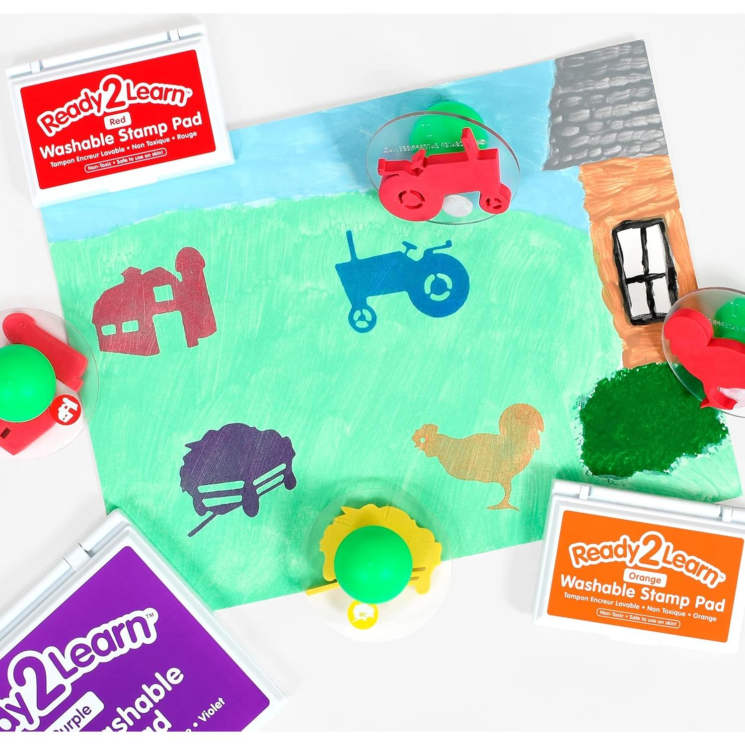 Set de 10 Sellos Gigantes Aventura en la Granja Learning Advantage