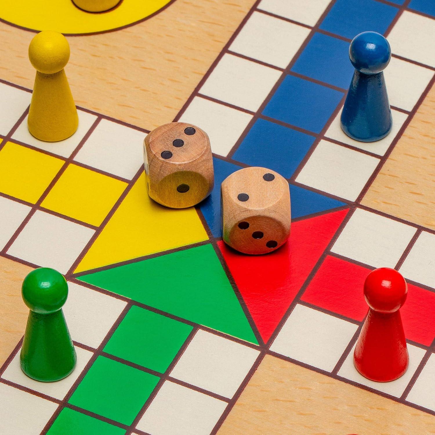 Juego de Serpientes y Escaleras y Ludo Importaciones Yellow Mountain 2 en 1