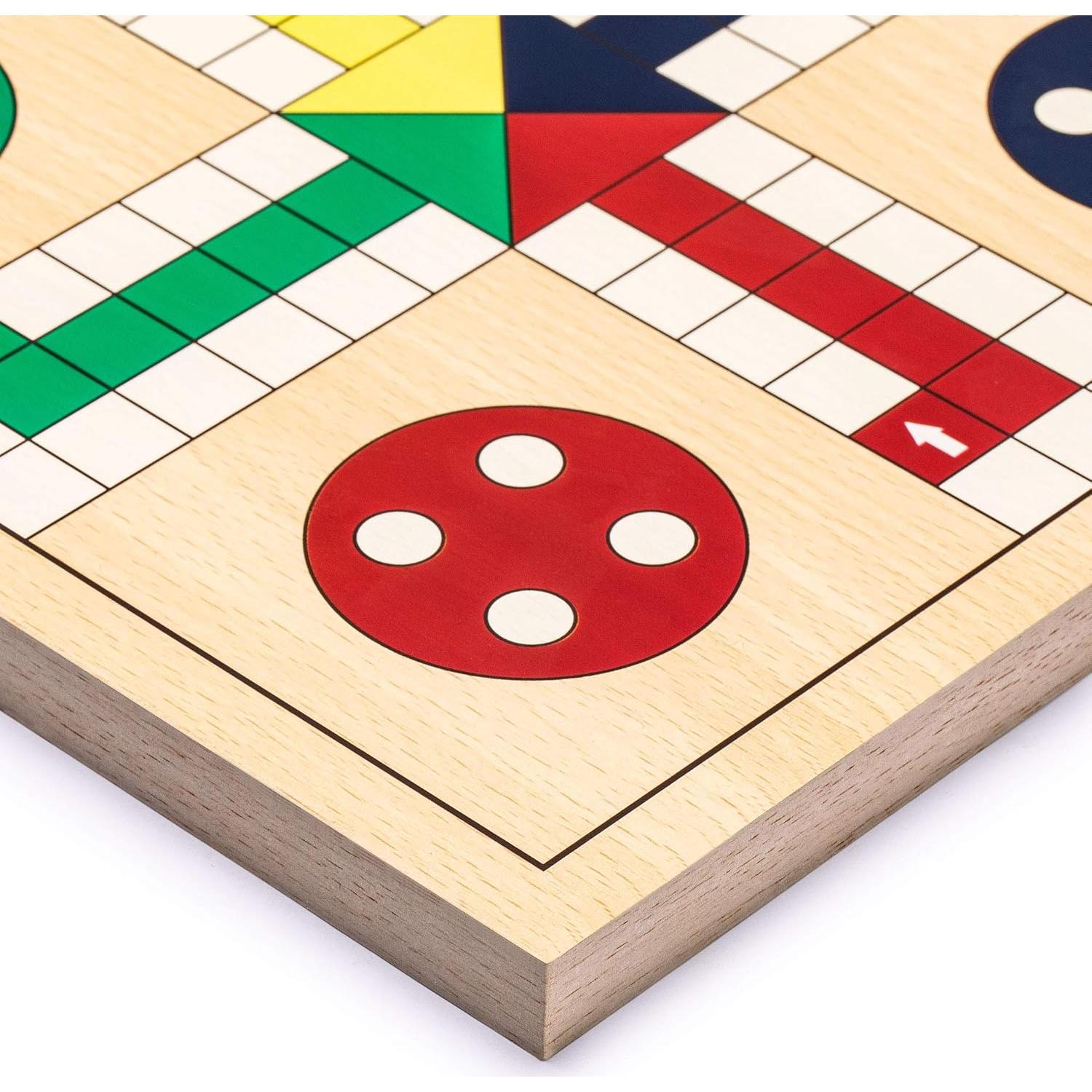 Juego de Serpientes y Escaleras y Ludo Importaciones Yellow Mountain 2 en 1