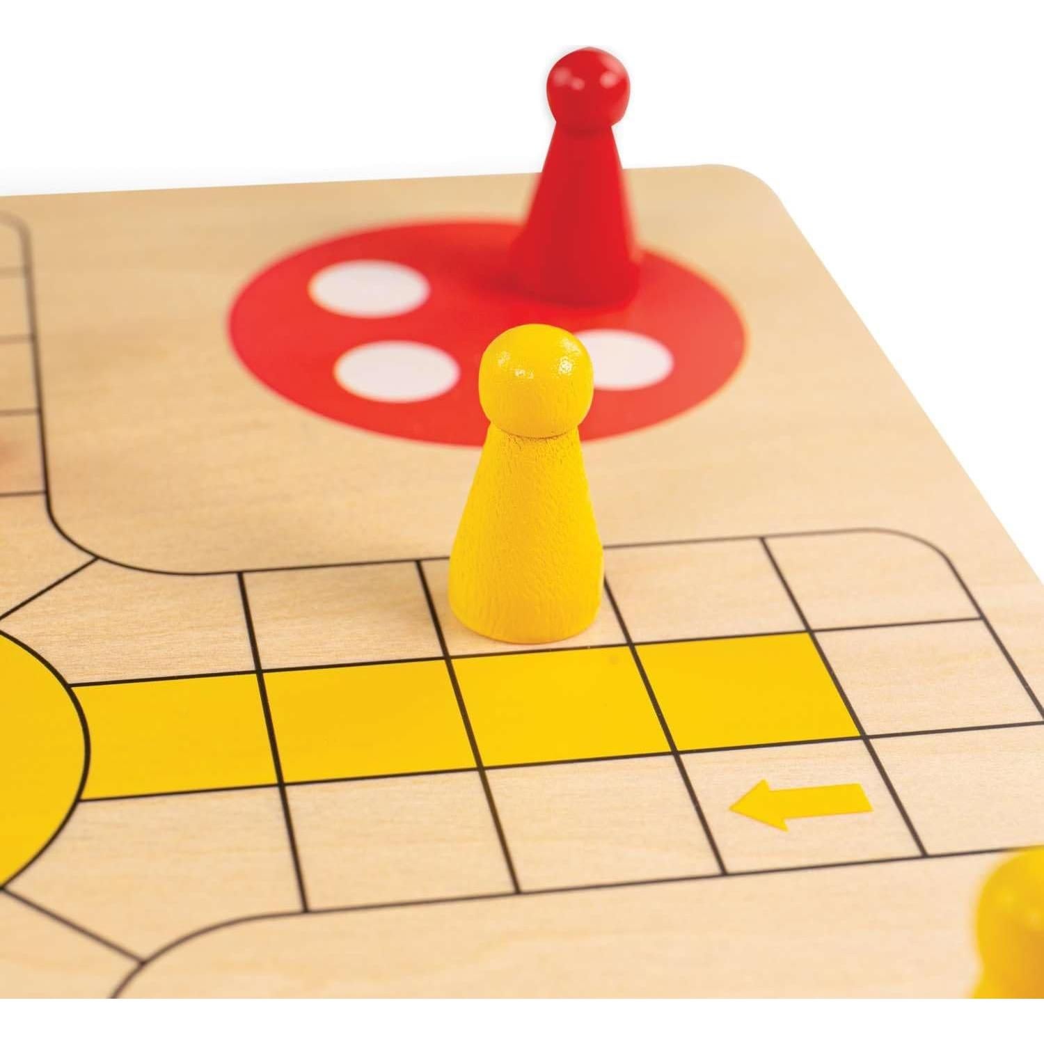 Juego de Ludo Tradicional Bigjigs Toys - 4 Jugadores - Madera