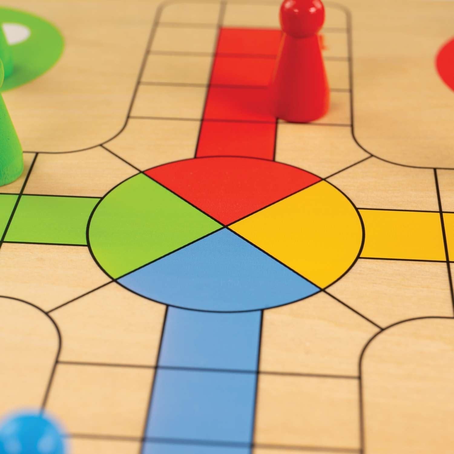 Juego de Ludo Tradicional Bigjigs Toys - 4 Jugadores - Madera