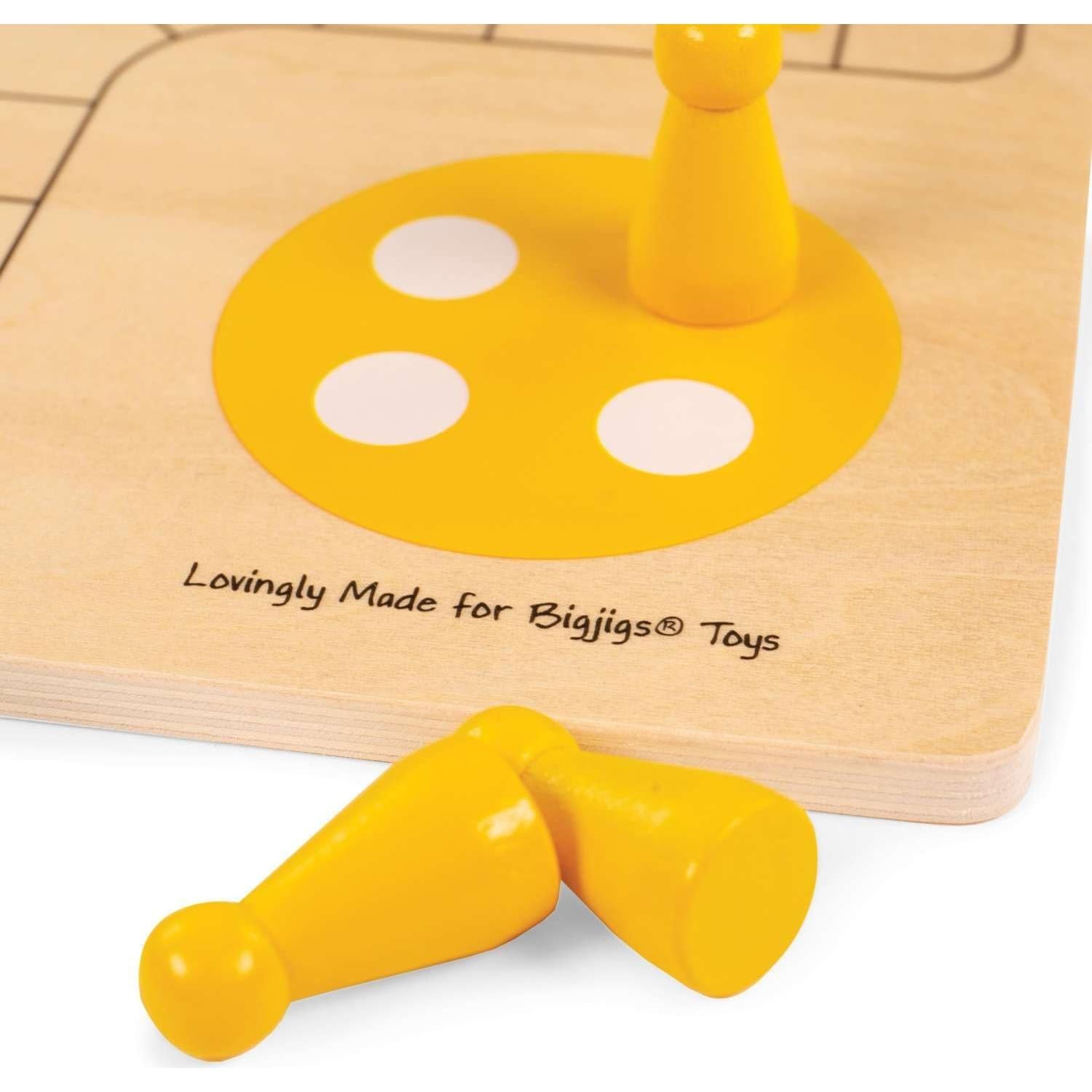 Juego de Ludo Tradicional Bigjigs Toys - 4 Jugadores - Madera