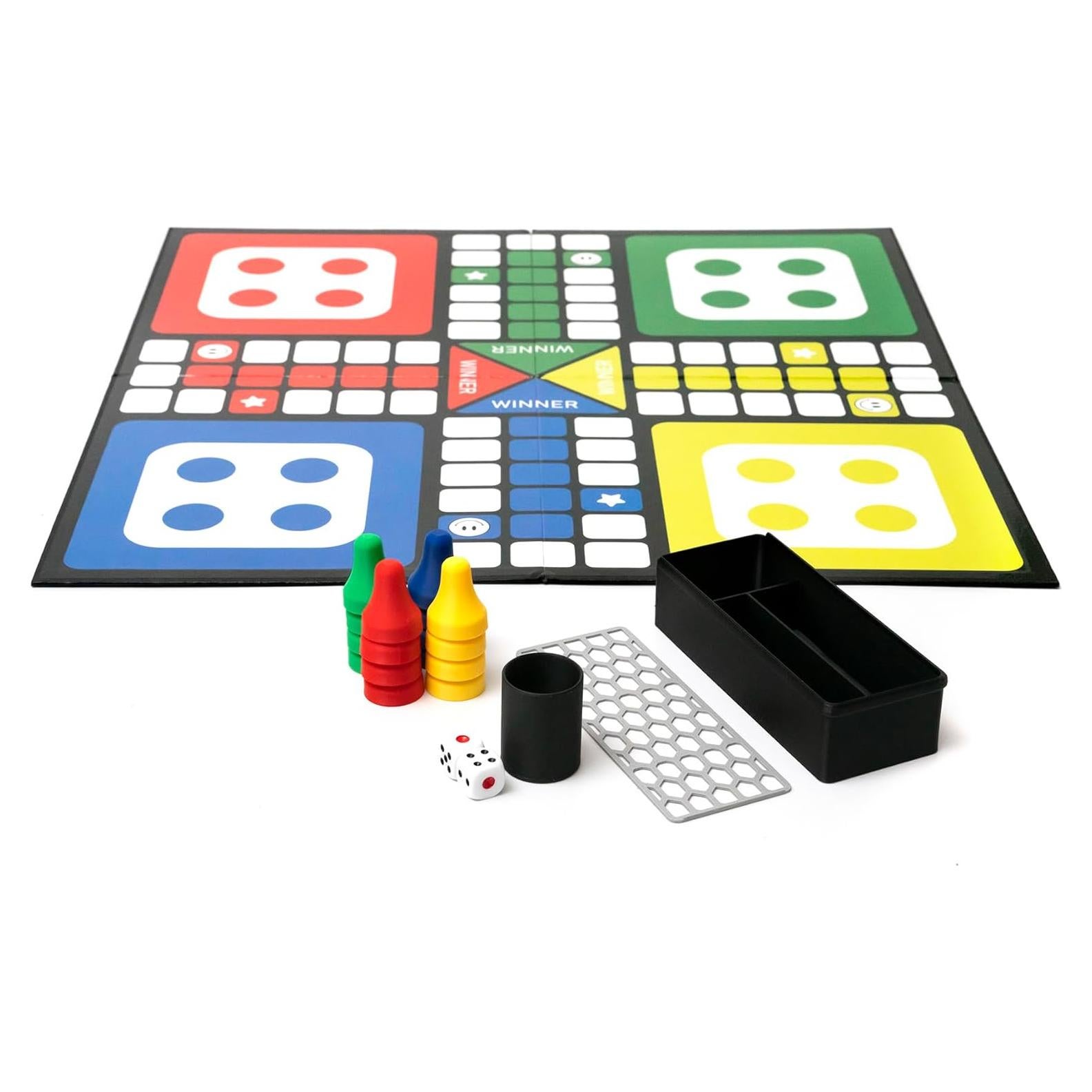 Juego de Mesa Ludo Premium Beviber - Tablero Plegable 50x50cm