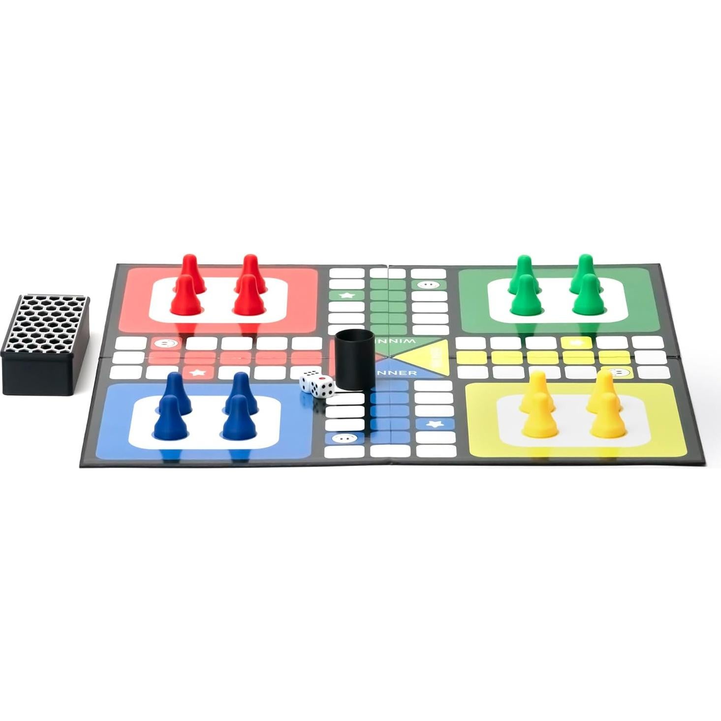 Juego de Mesa Ludo Premium Beviber - Tablero Plegable 50x50cm