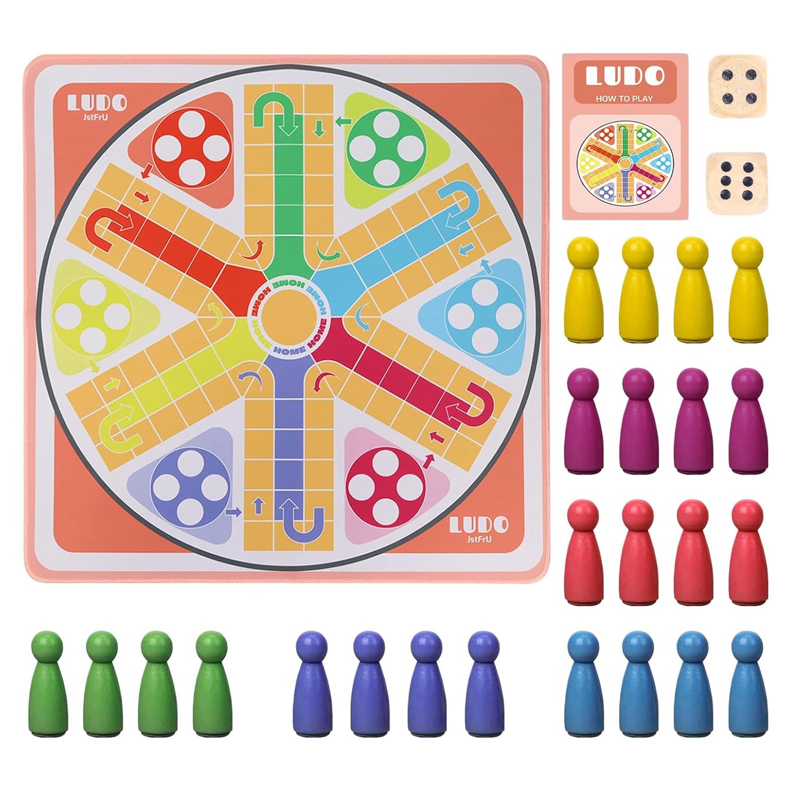 Juego de Mesa Ludo 50 cm - 2-6 Jugadores - Ideal para Familias