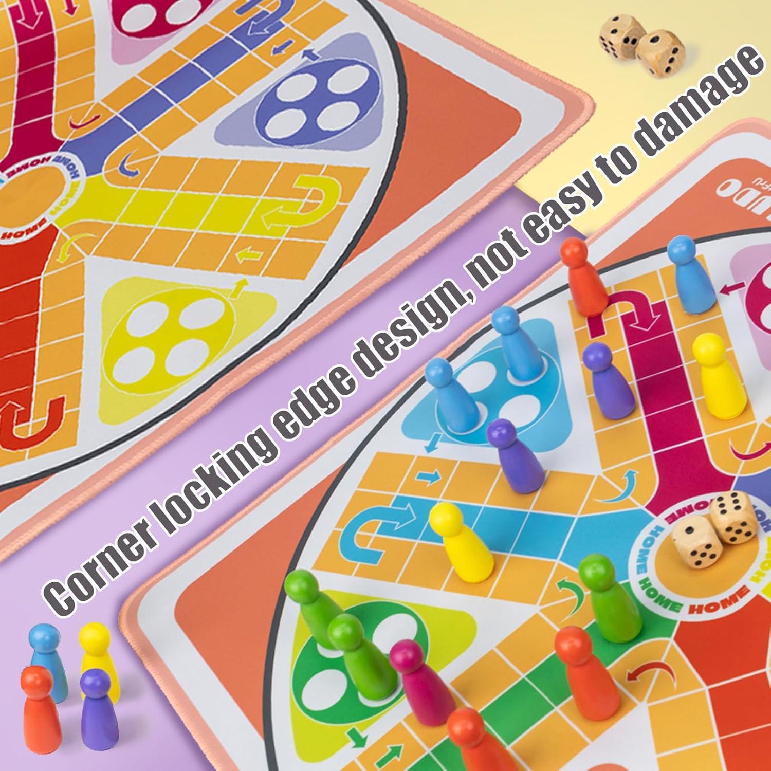 Juego de Mesa Ludo 50 cm - 2-6 Jugadores - Ideal para Familias