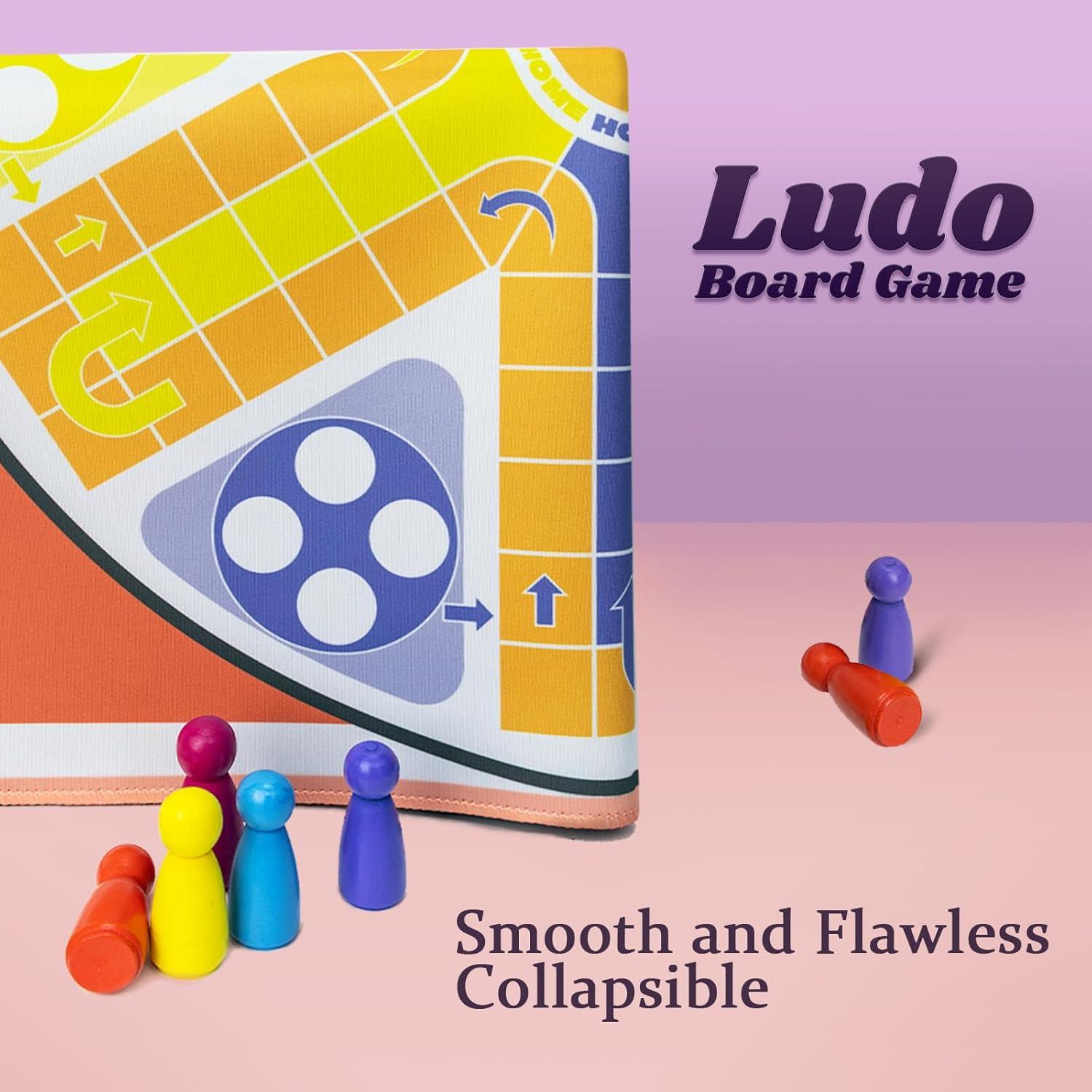 Juego de Mesa Ludo 50 cm - 2-6 Jugadores - Ideal para Familias