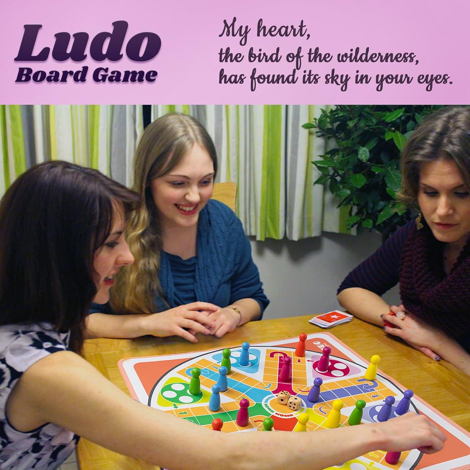 Juego de Mesa Ludo 50 cm - 2-6 Jugadores - Ideal para Familias