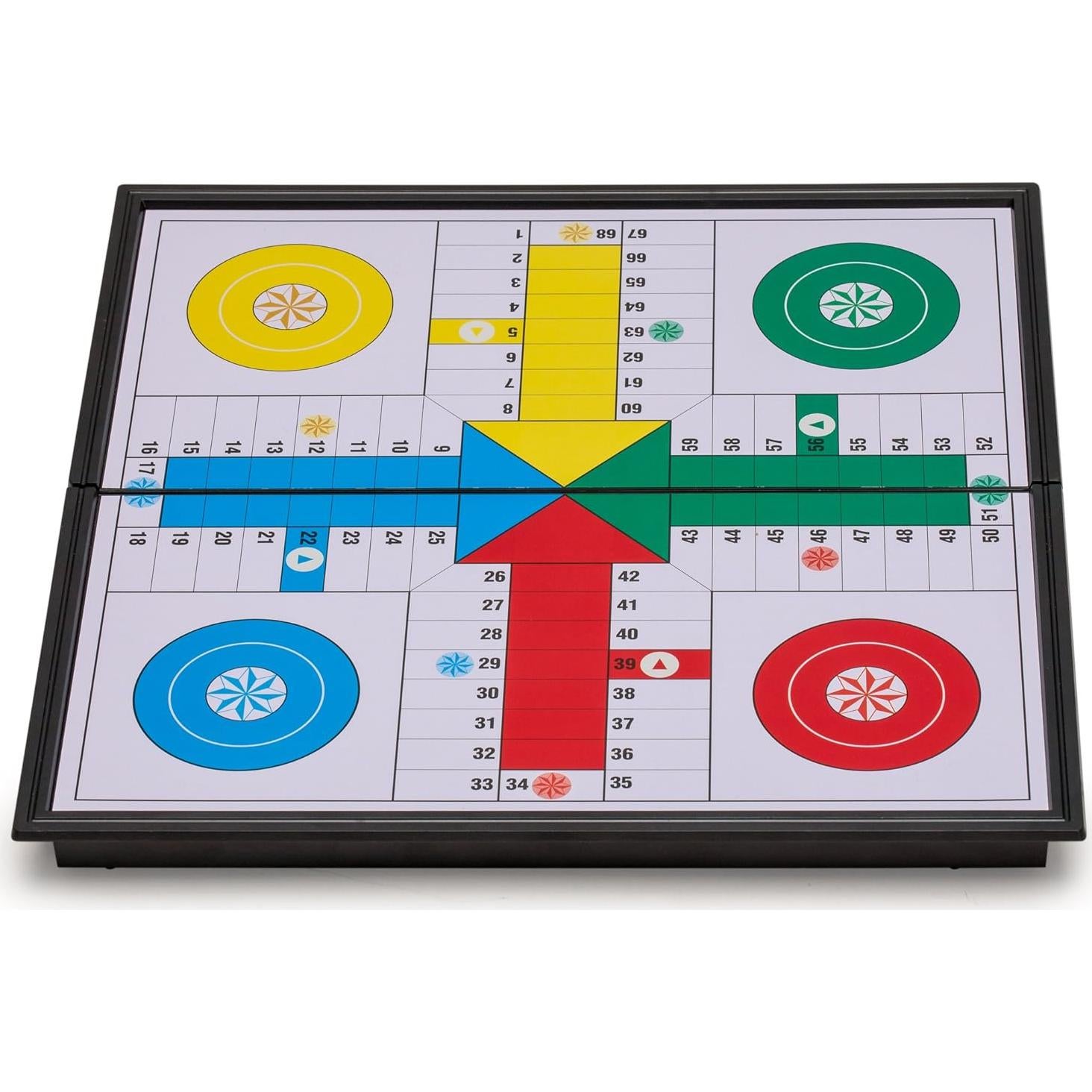 Juego de Viaje Ludo Magnético Importaciones Montaña Amarilla 24.8cm