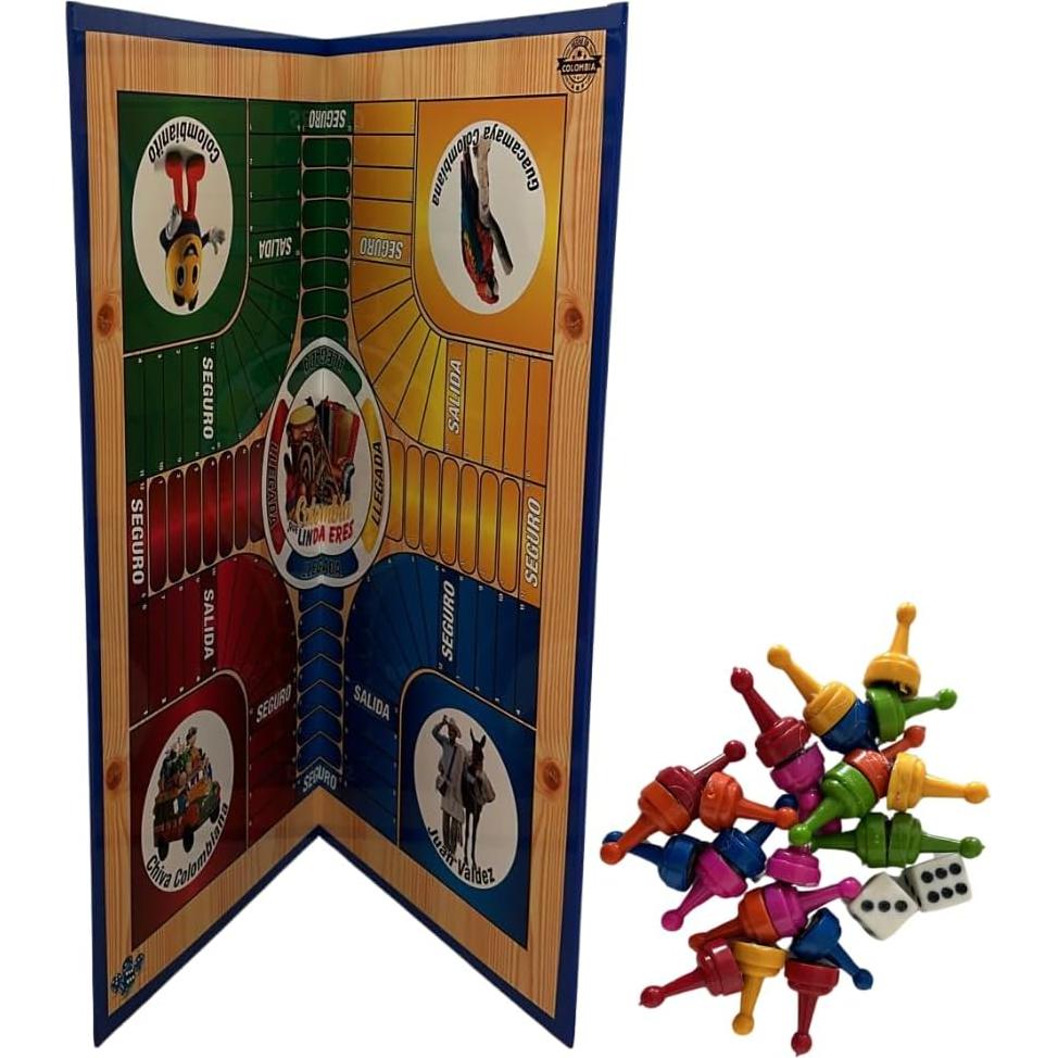 Juego de mesa magnético Colombiano Parchís Ludo 50x50 cm