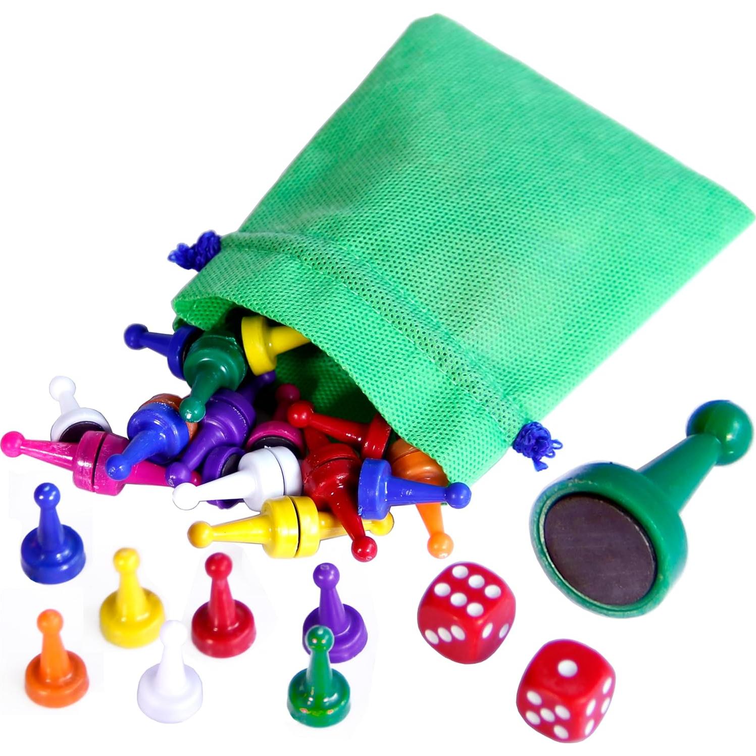 Juego de Mesa Parques Colombiano Magnético 8/6 Jugadores 50x50 cm