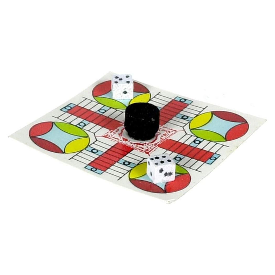 International Miniatures Dollhouse Miniature Parcheesi Board Game