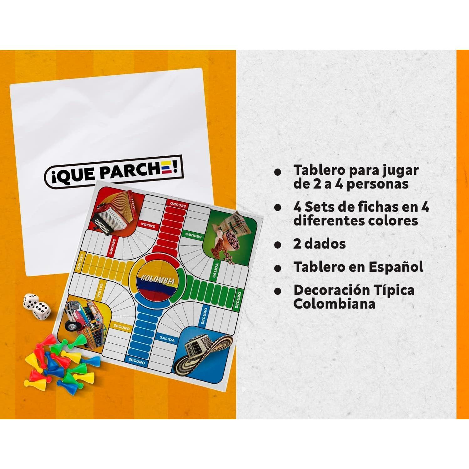Juego de Mesa Parques Colombiano Golden Gate para 2-4 Jugadores