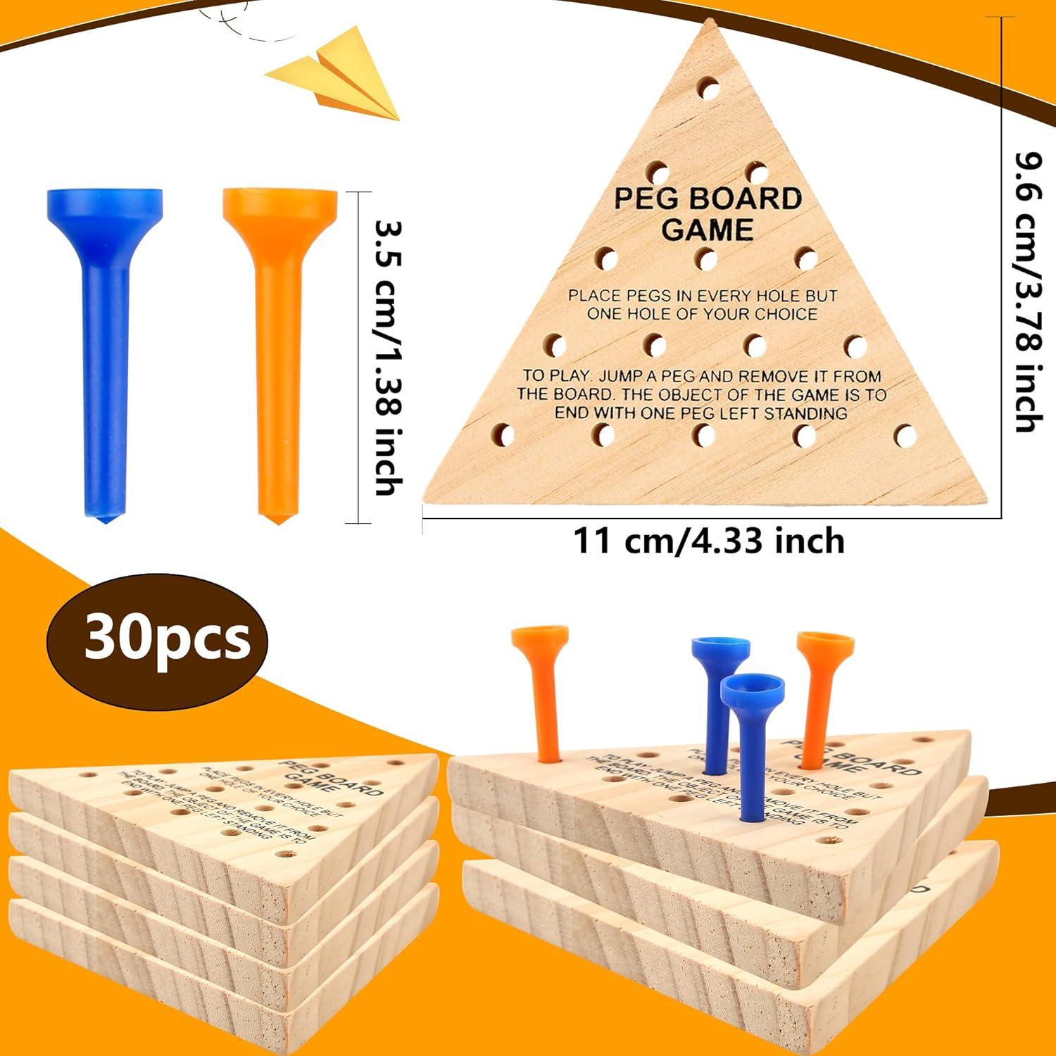 Juego de Clavos de Madera Haconba - 30 Paquetes Triangular 11 cm