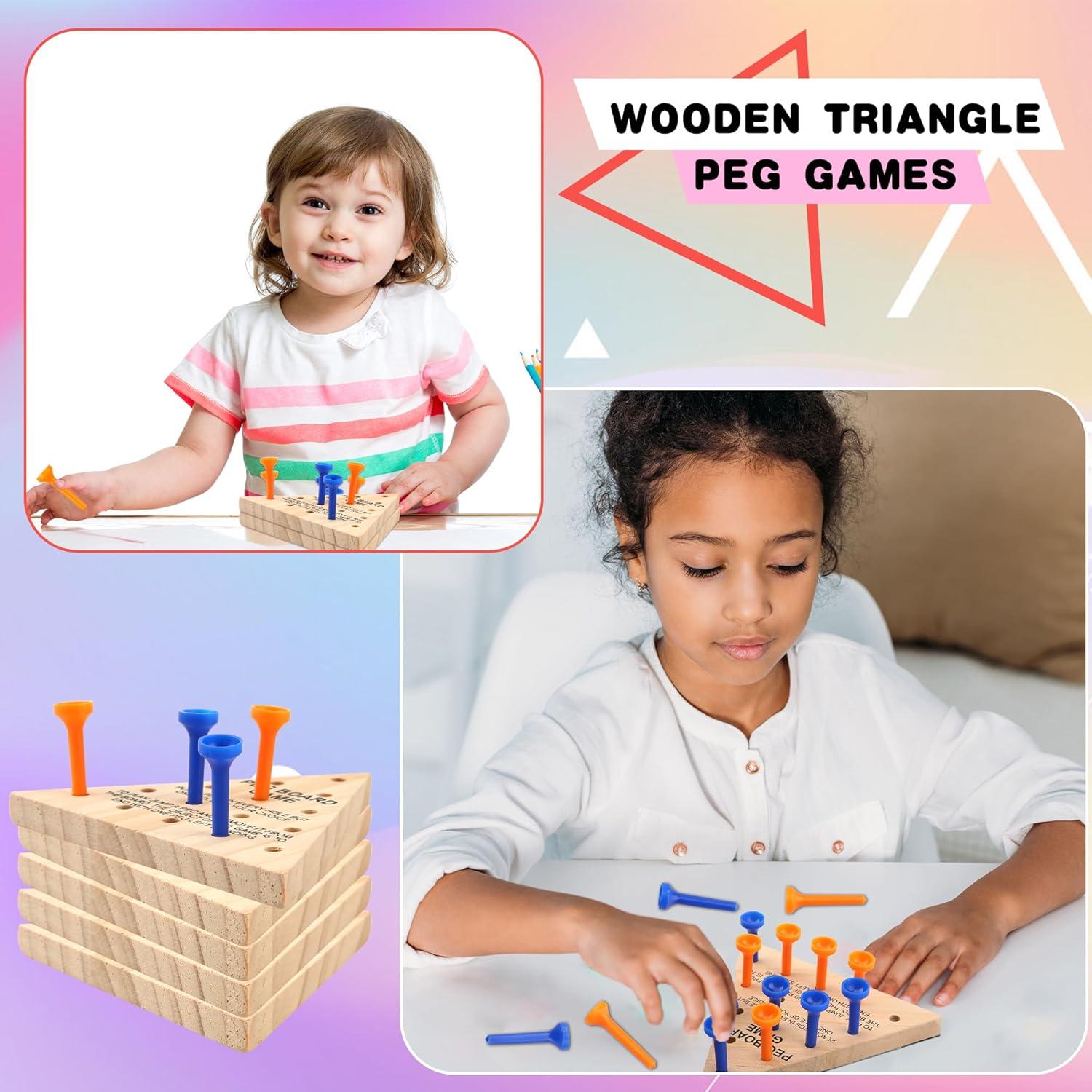 Juego de Clavos de Madera Haconba - 30 Paquetes Triangular 11 cm