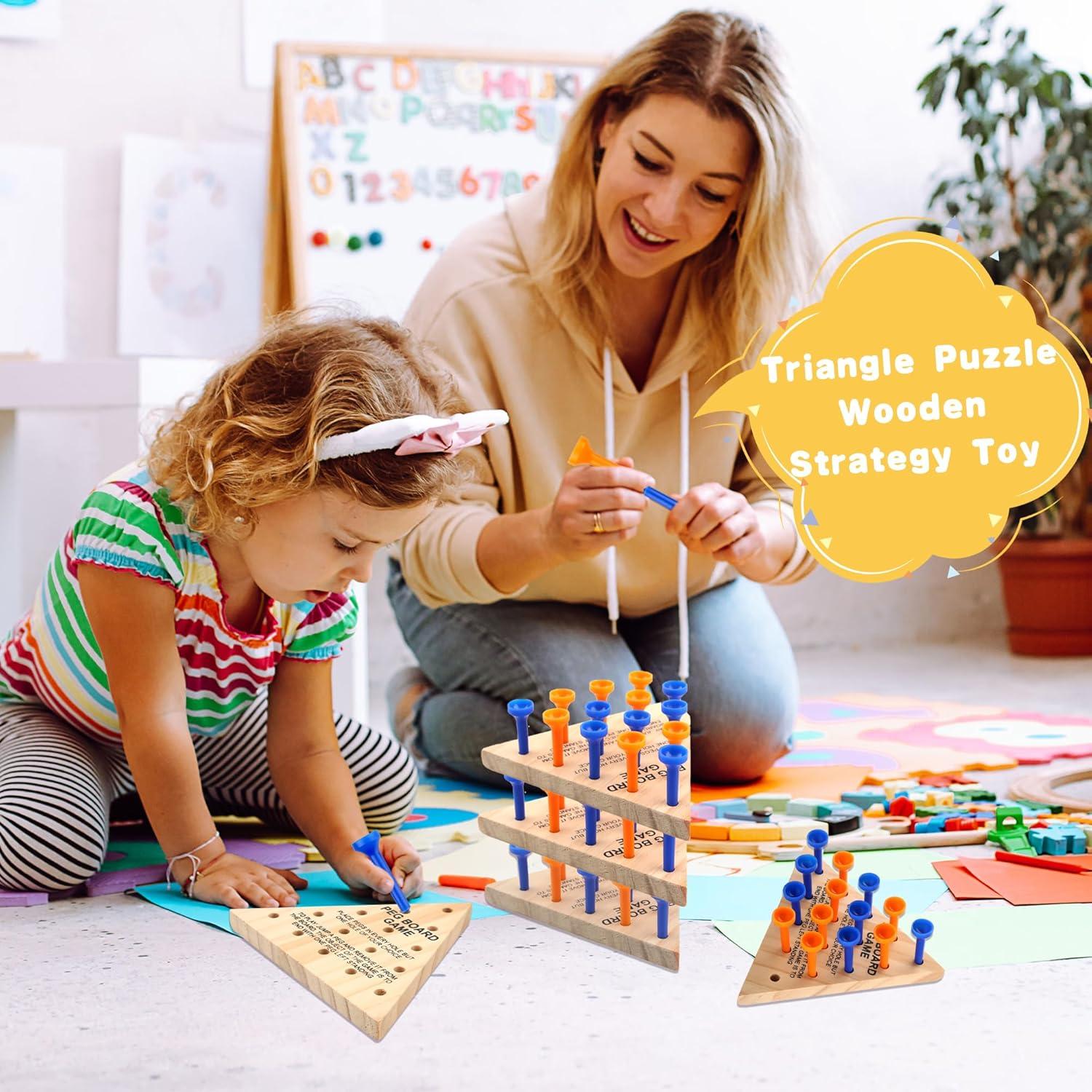 Juego de Clavos de Madera Haconba - 30 Paquetes Triangular 11 cm